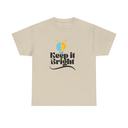 Keep It Bright Graphic Tee — Positive Sun & Moon Retro T-Shirt