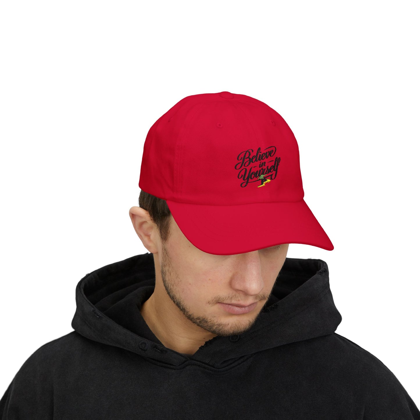 Believe in Yourself Dad Cap - Inspirational Embroidered Baseball Hat