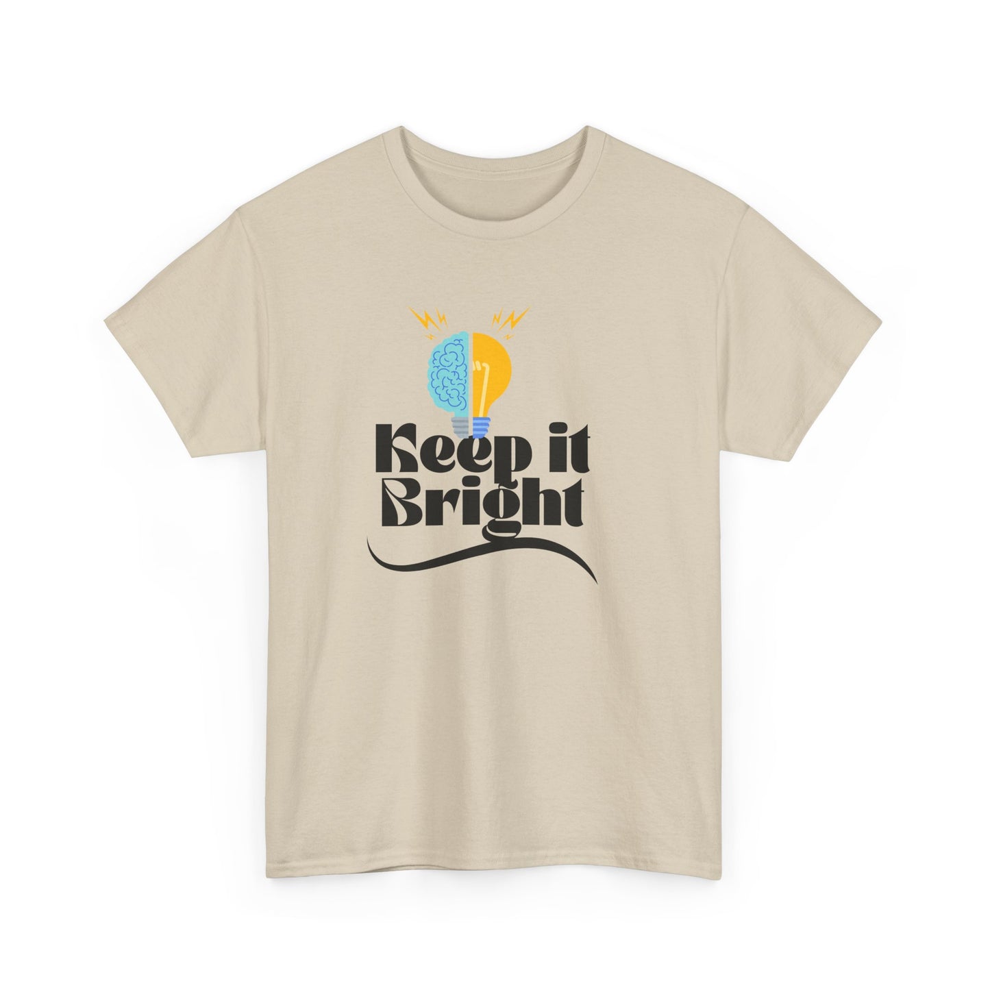 Keep It Bright Graphic Tee — Positive Sun & Moon Retro T-Shirt