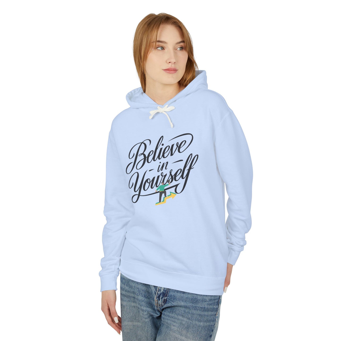 Believe in Yourself Hoodie — Inspirational Script Motivational Pullover