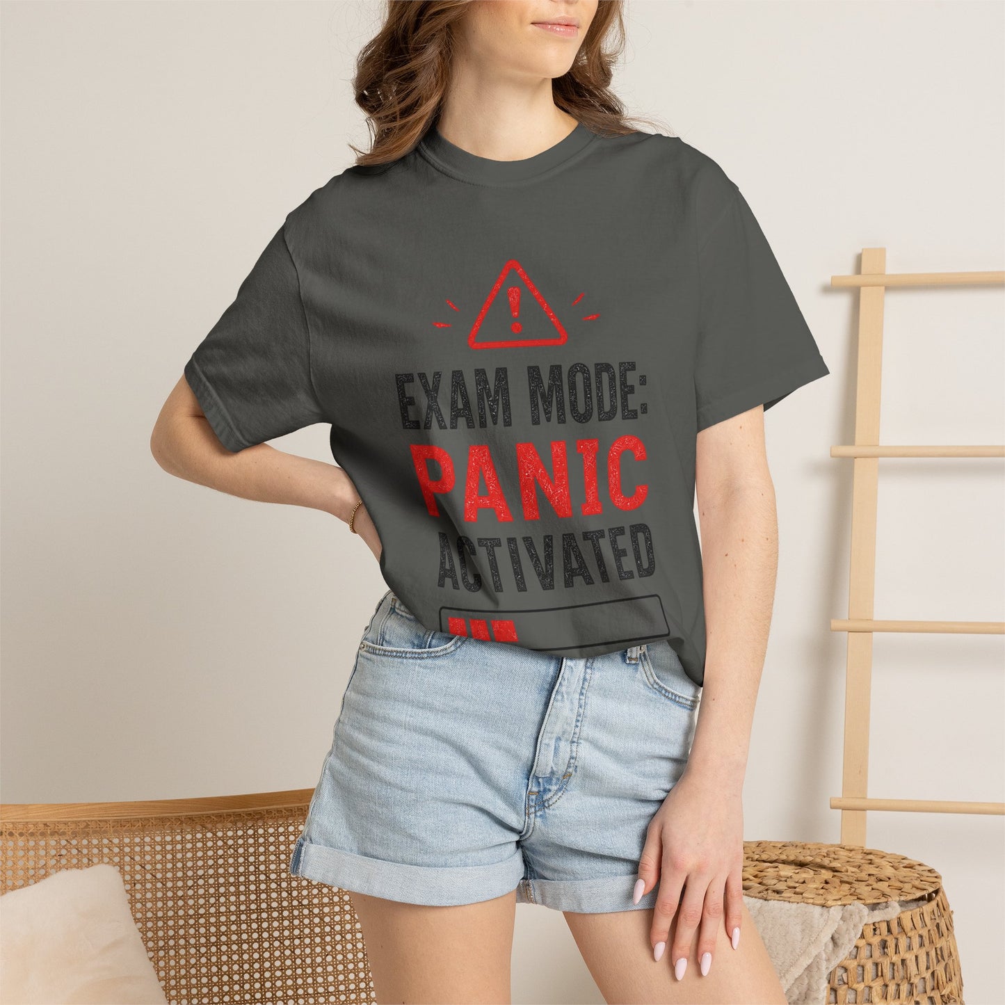 Exam Mode Panic Activated T‑Shirt — Funny Student Exam Shirt