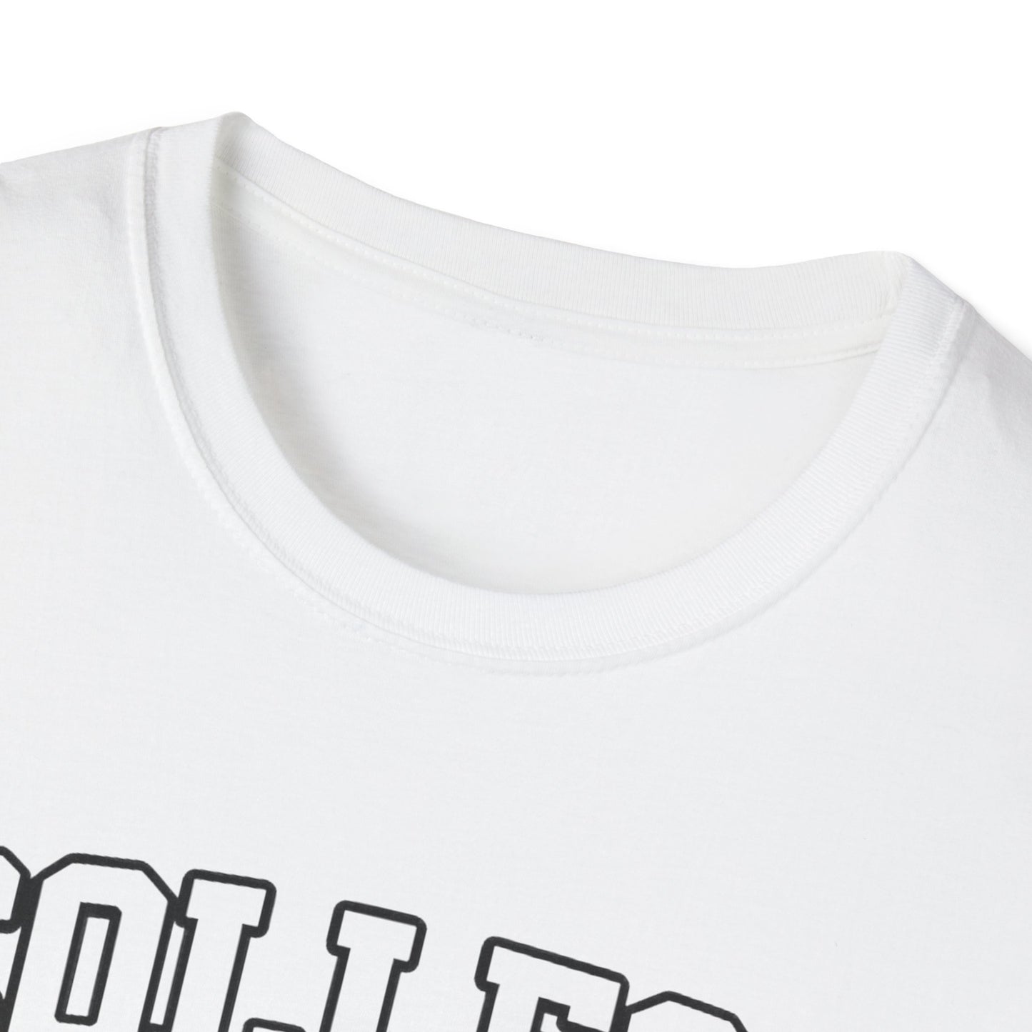 College Spirit T-Shirt — Cute Ghost Mascot with Pennants