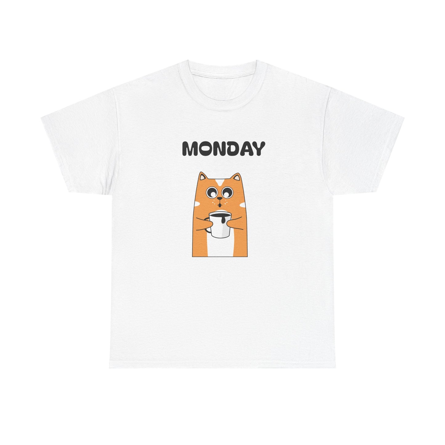 Monday Dog Tee — Cute Shiba Coffee T-Shirt for Pet Lovers
