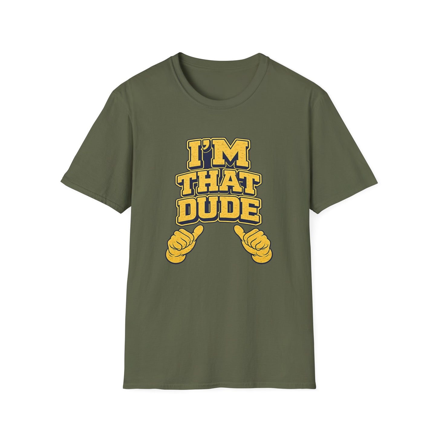 I'm That Dude T-Shirt – Funny Retro Thumbs-Pointing Tee for Men & Guys