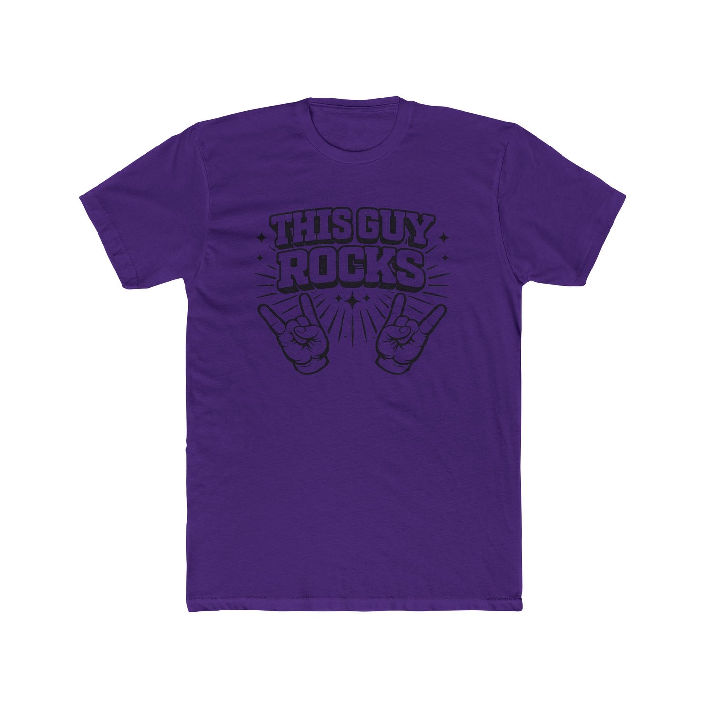 This Guy Rocks T‑Shirt — Retro Rock Hand Sign Tee