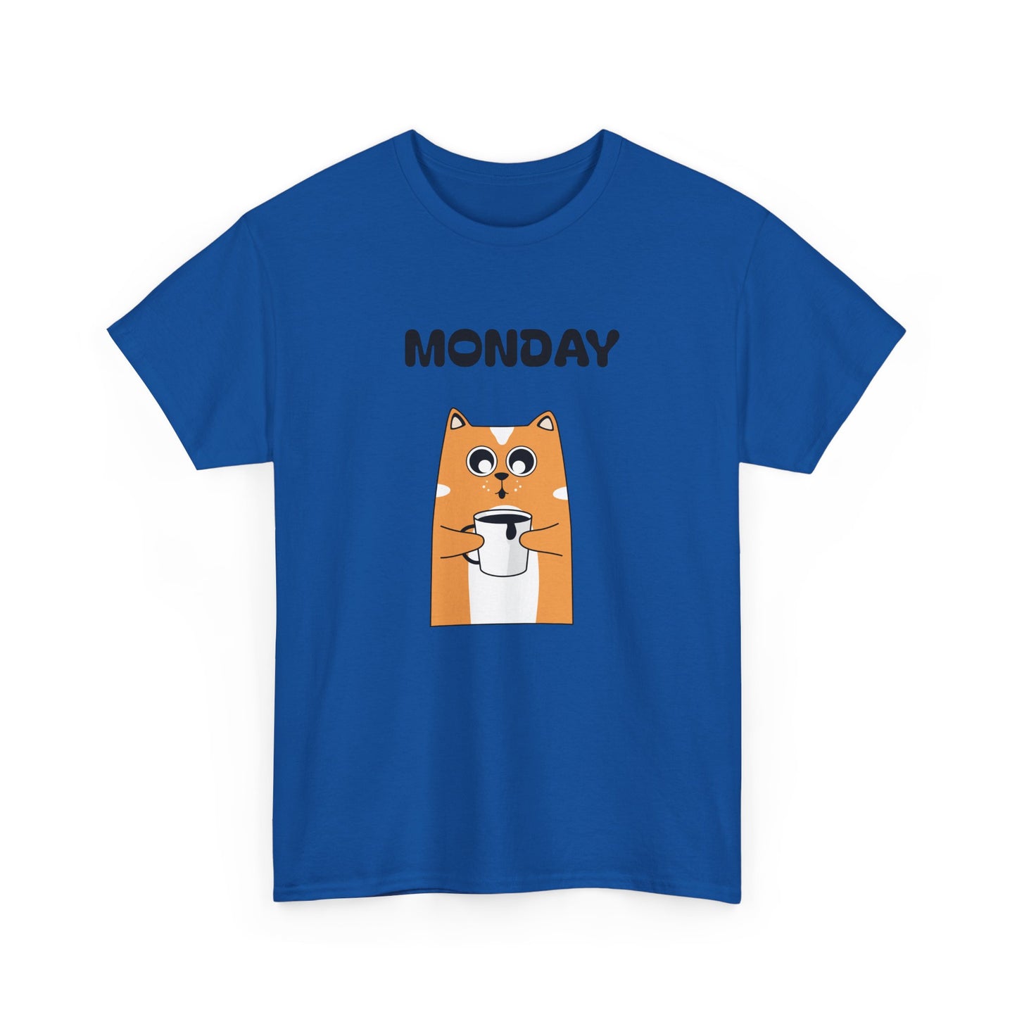 Monday Dog Tee — Cute Shiba Coffee T-Shirt for Pet Lovers