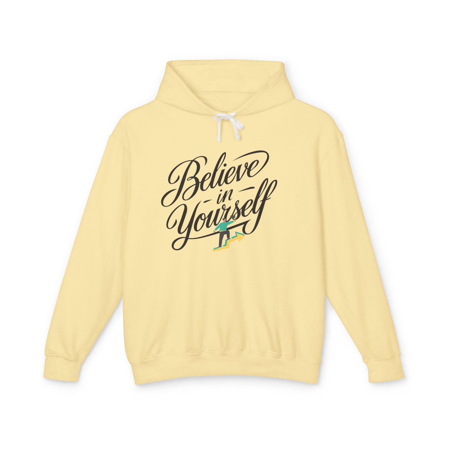 Believe in Yourself Hoodie — Inspirational Script Motivational Pullover