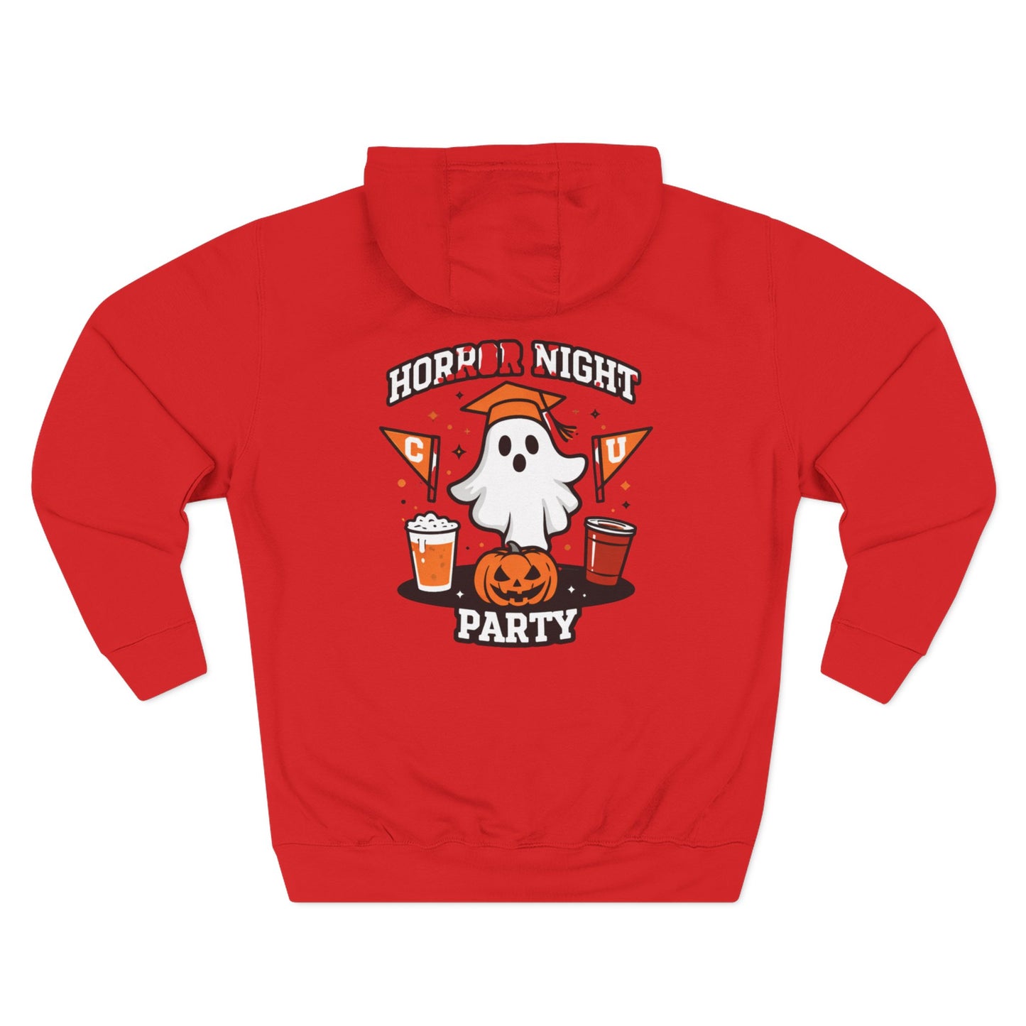 Hoodie — "Horror Night Party" Cute Ghost Halloween Hoodie
