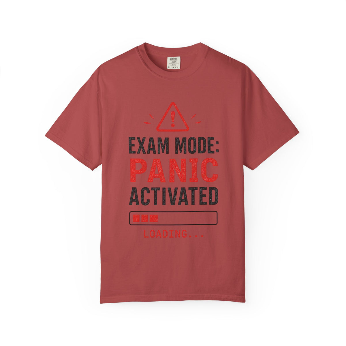 Exam Mode Panic Activated T‑Shirt — Funny Student Exam Shirt