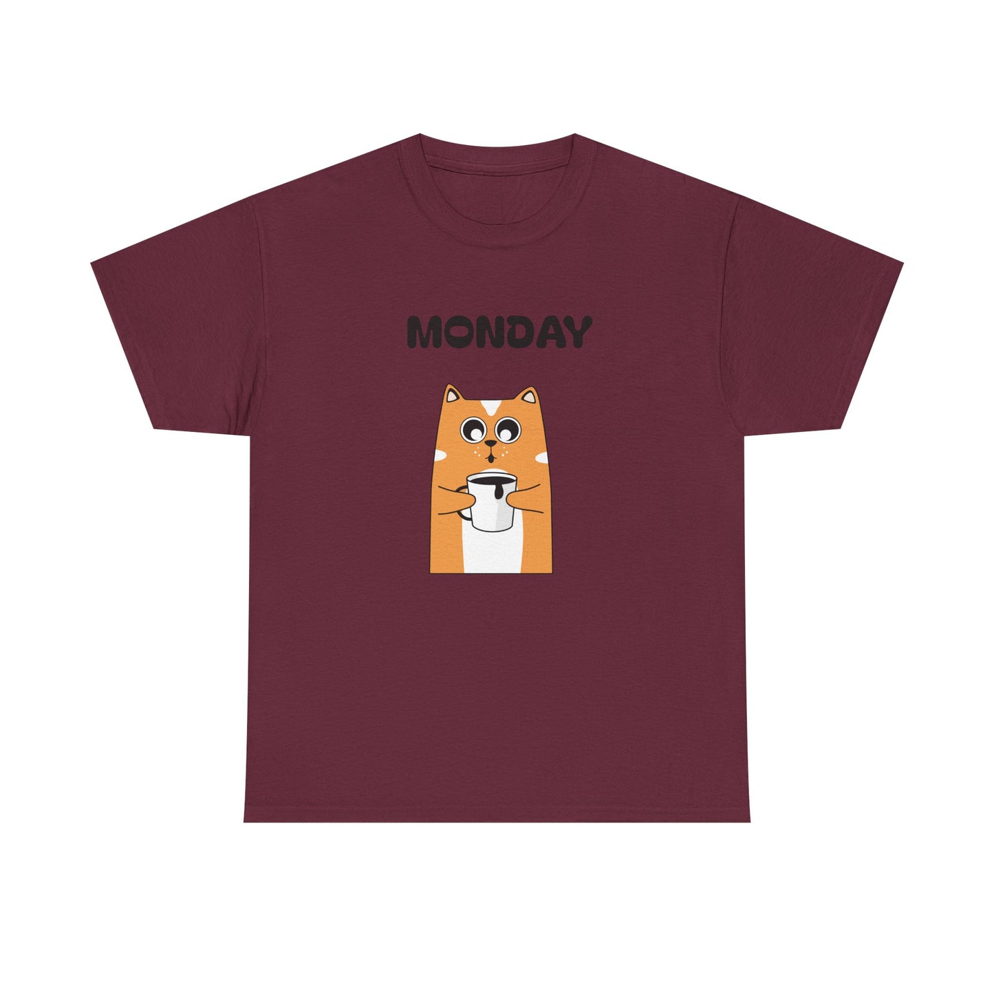 Monday Dog Tee — Cute Shiba Coffee T-Shirt for Pet Lovers