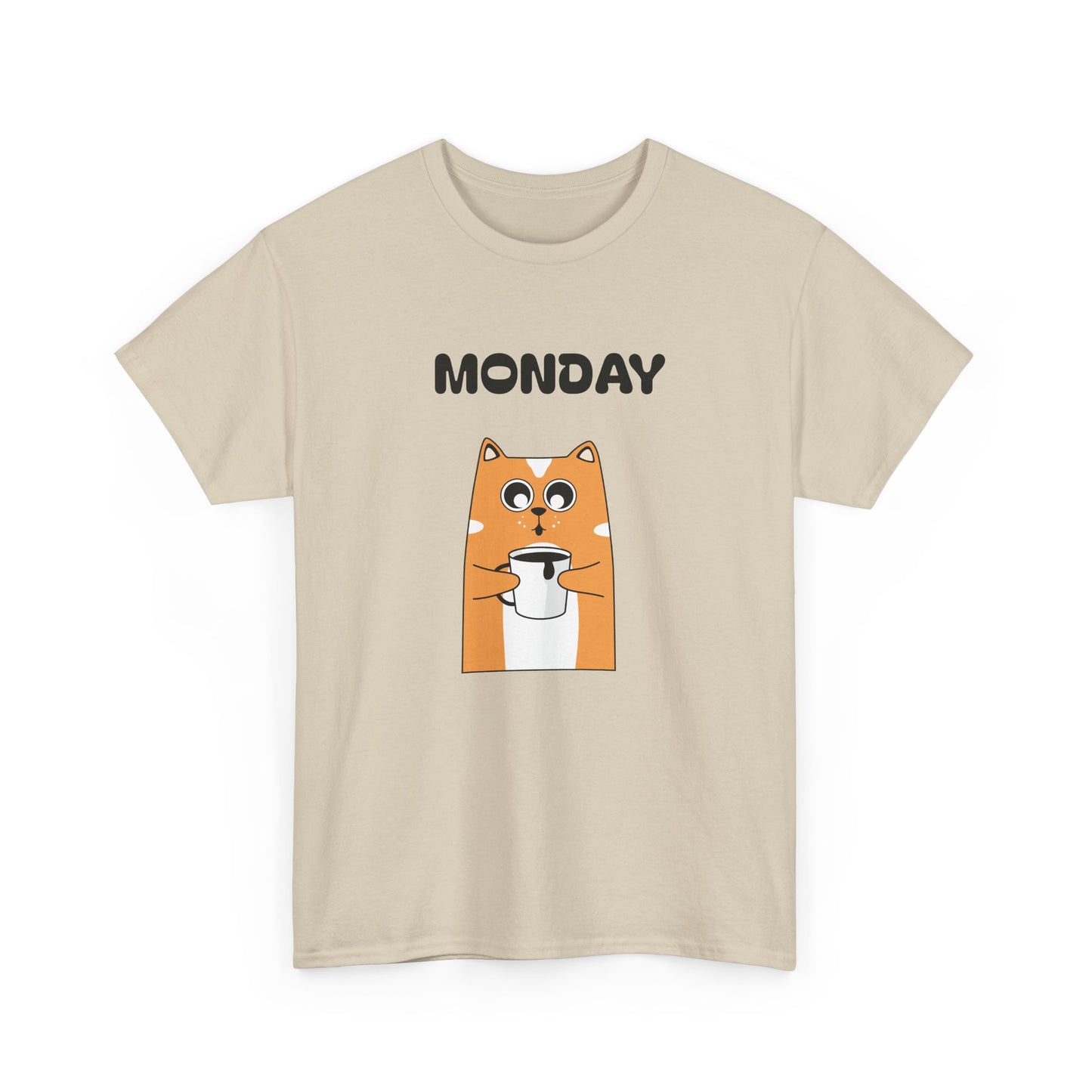 Monday Dog Tee — Cute Shiba Coffee T-Shirt for Pet Lovers