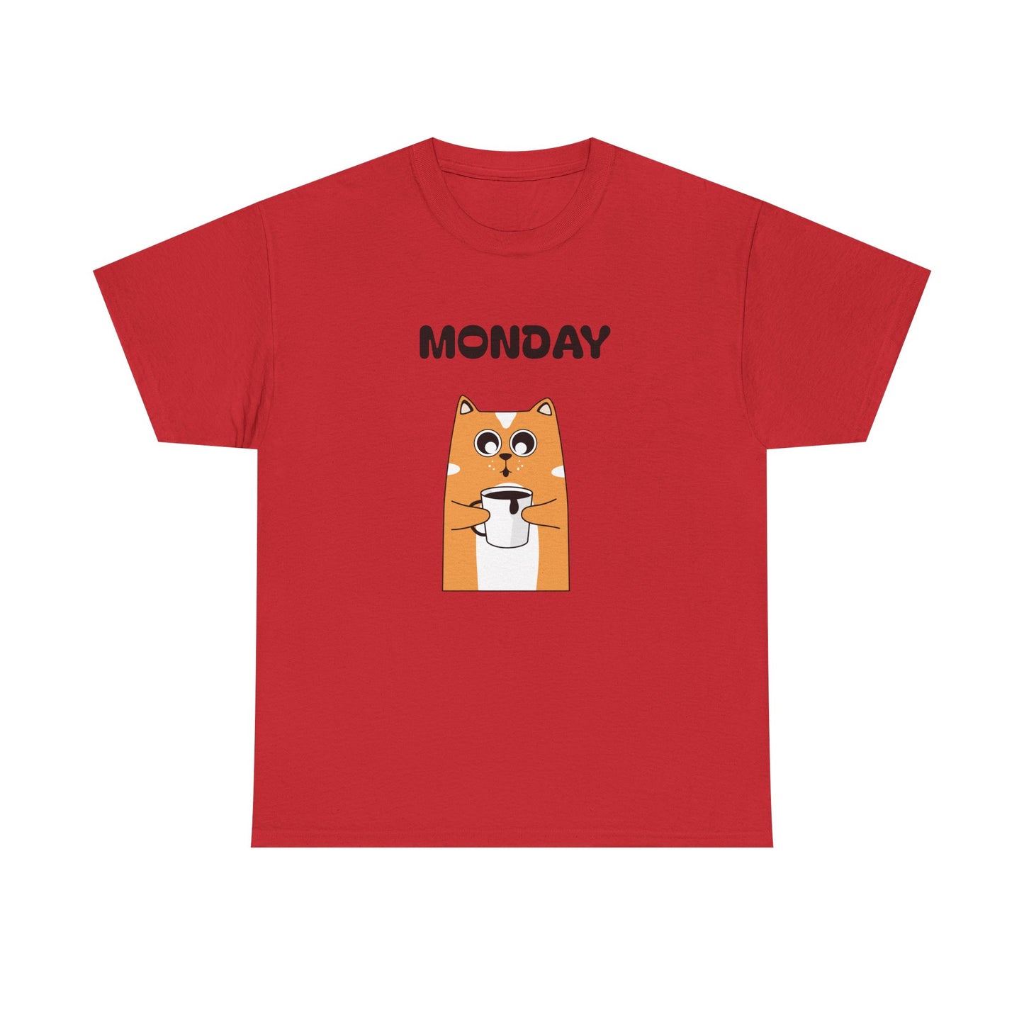 Monday Dog Tee — Cute Shiba Coffee T-Shirt for Pet Lovers