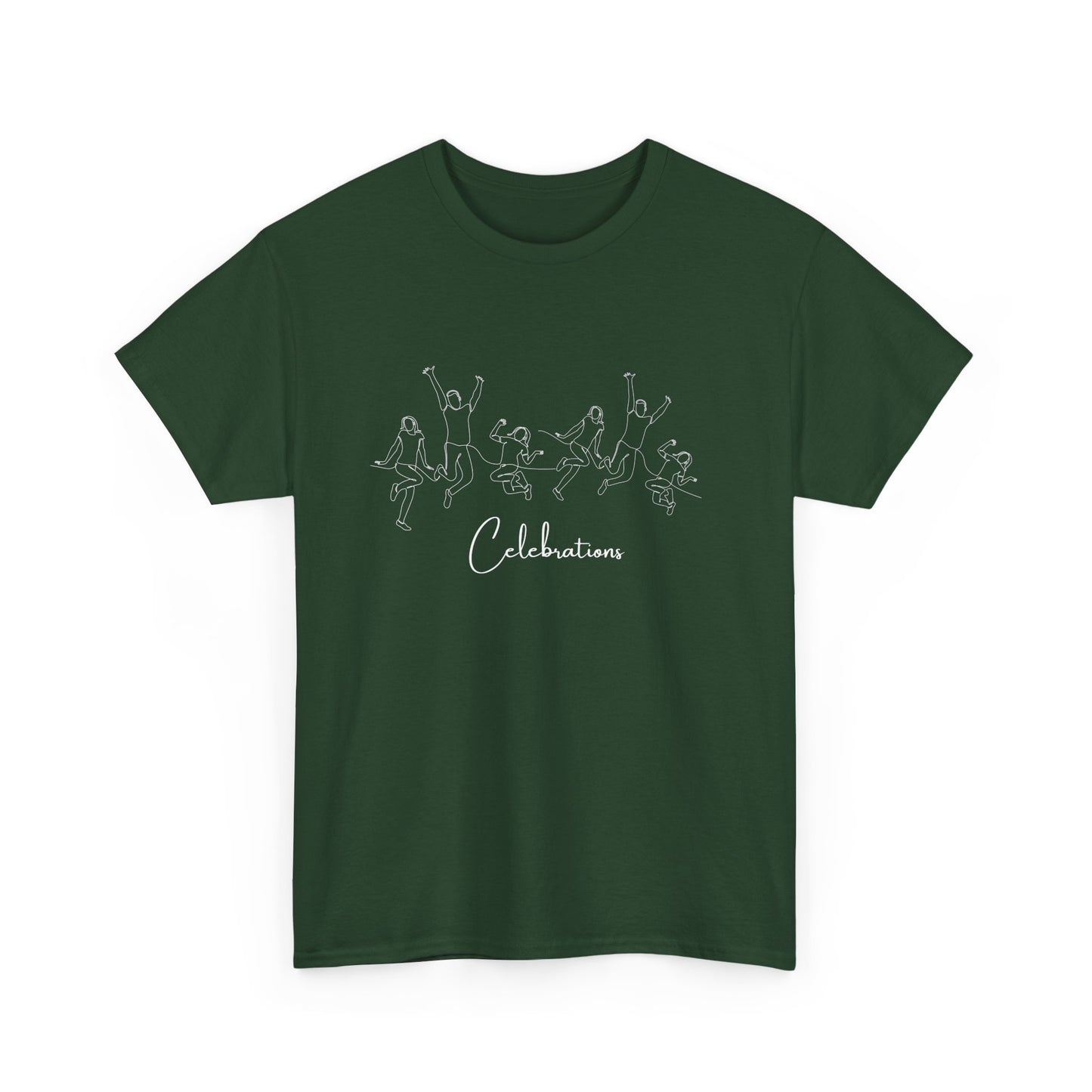 Celebrations T-Shirt — Minimal Confetti Script Tee