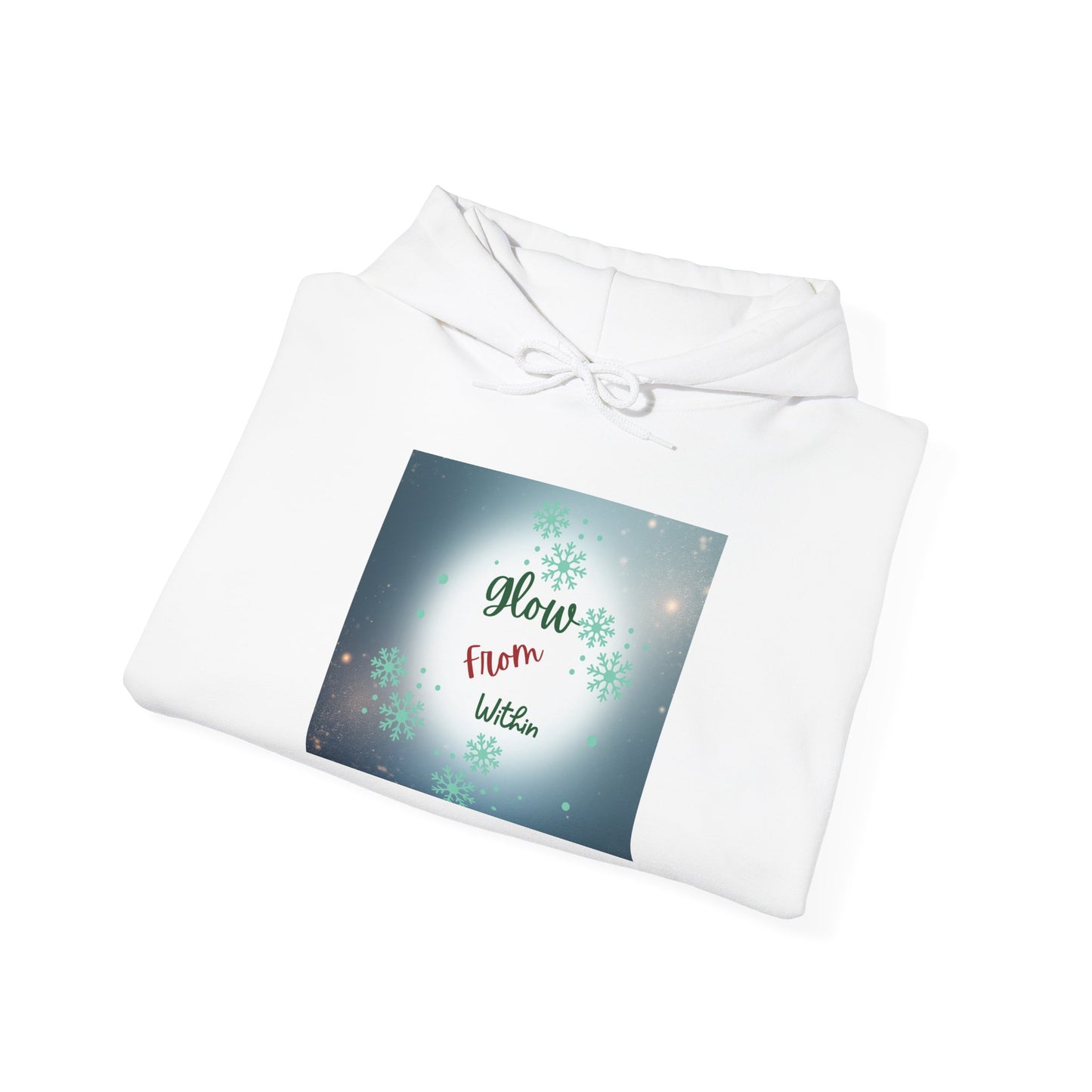 Hoodie — 'Glow From Within' Inspirational Galaxy Graphic Sweatshirt