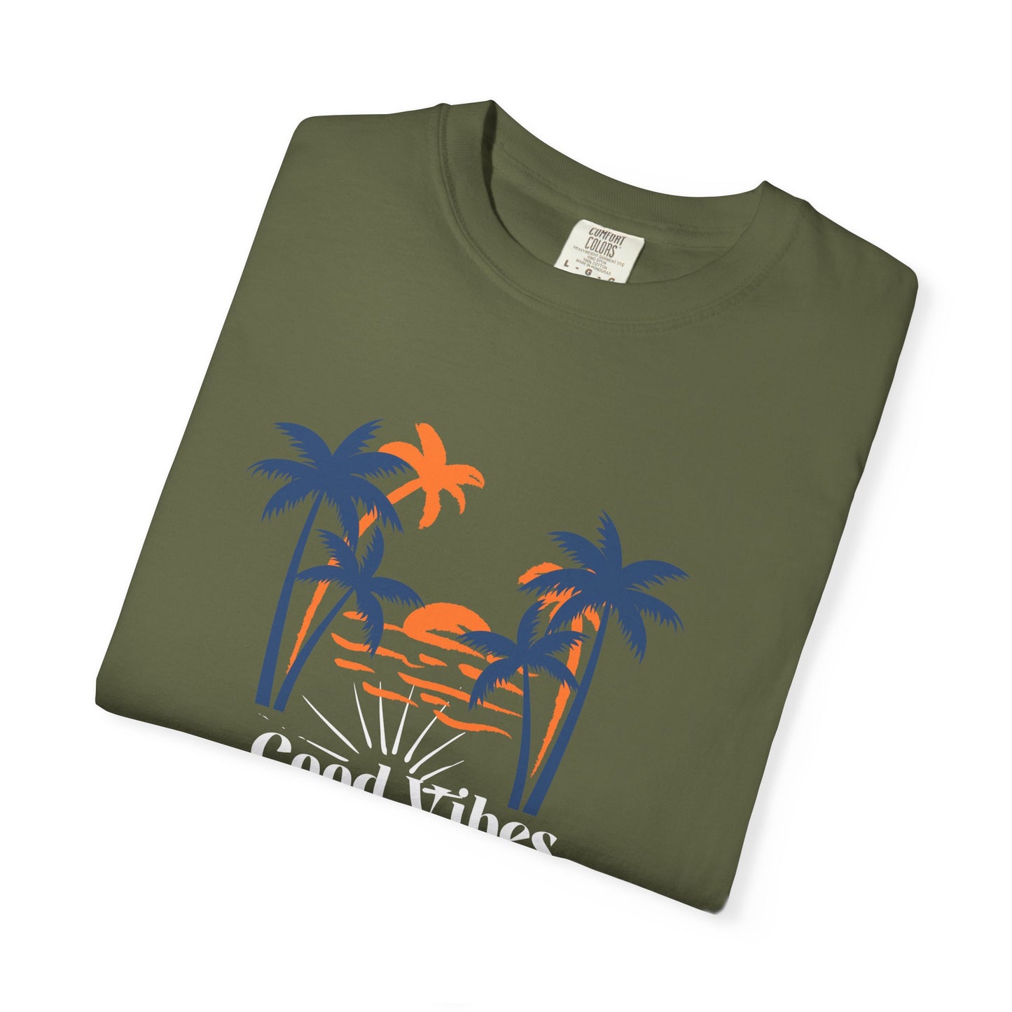 Palm Sunset T-Shirt — Retro Tropical Palm Tree Graphic Tee