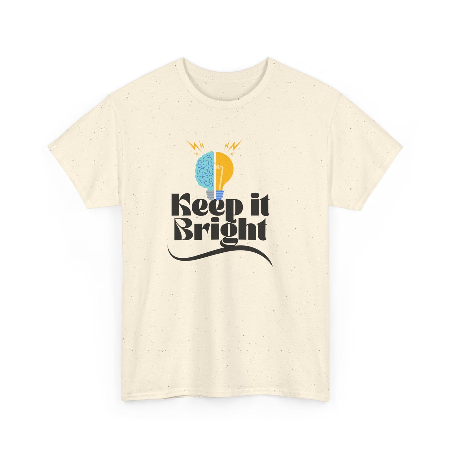 Keep It Bright Graphic Tee — Positive Sun & Moon Retro T-Shirt
