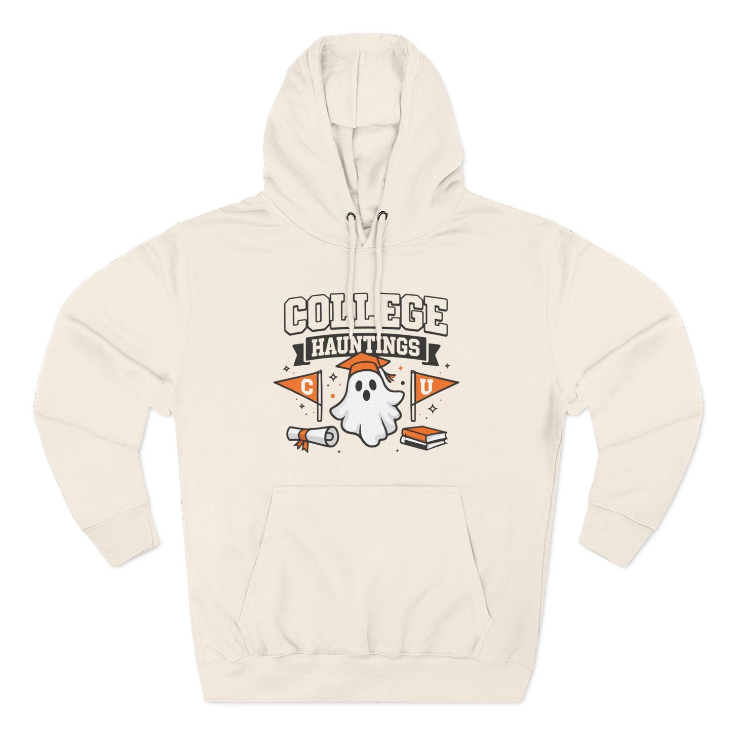 Three-Panel Fleece Hoodie