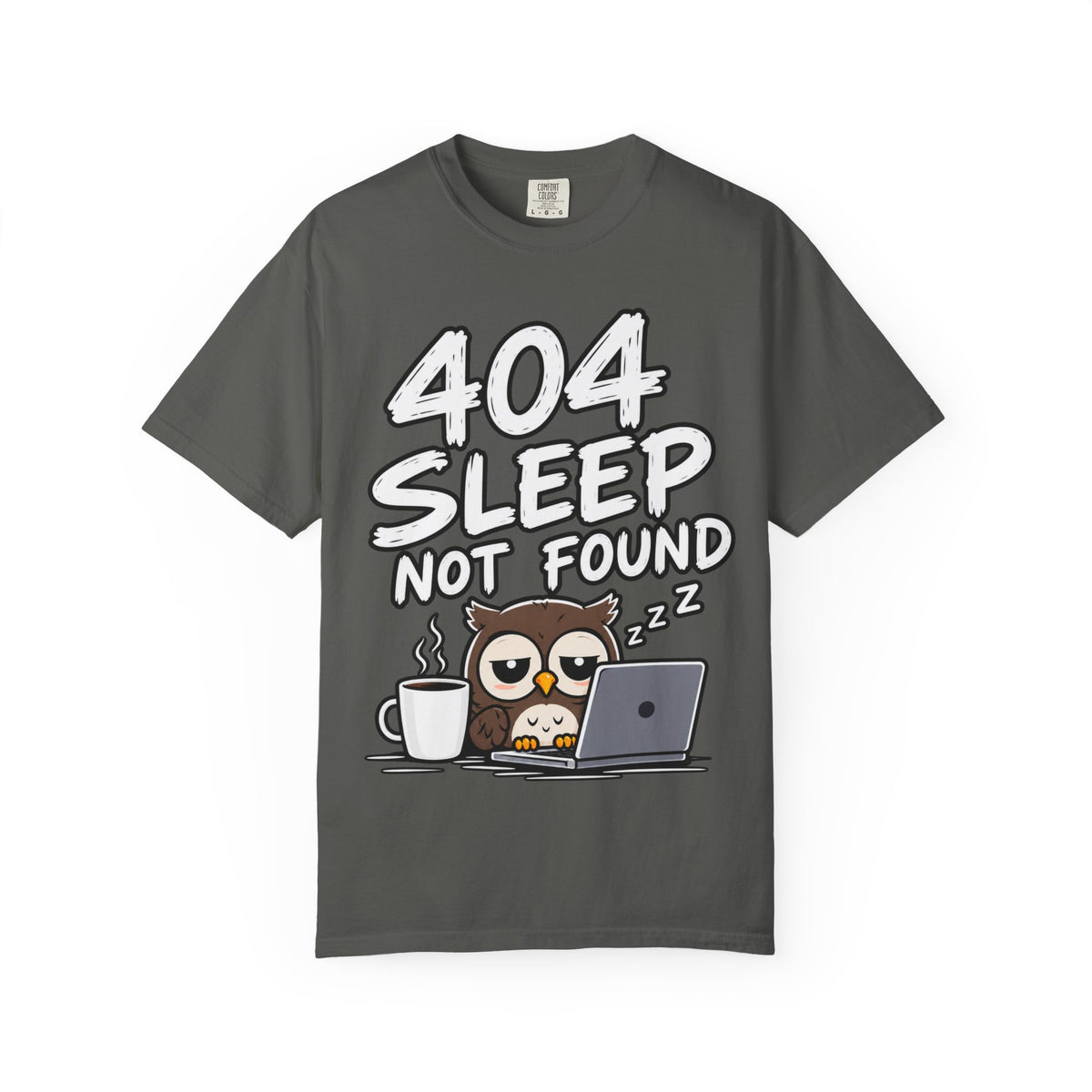 T-Shirt — 404 Sleep Not Found Owl Graphic Tee