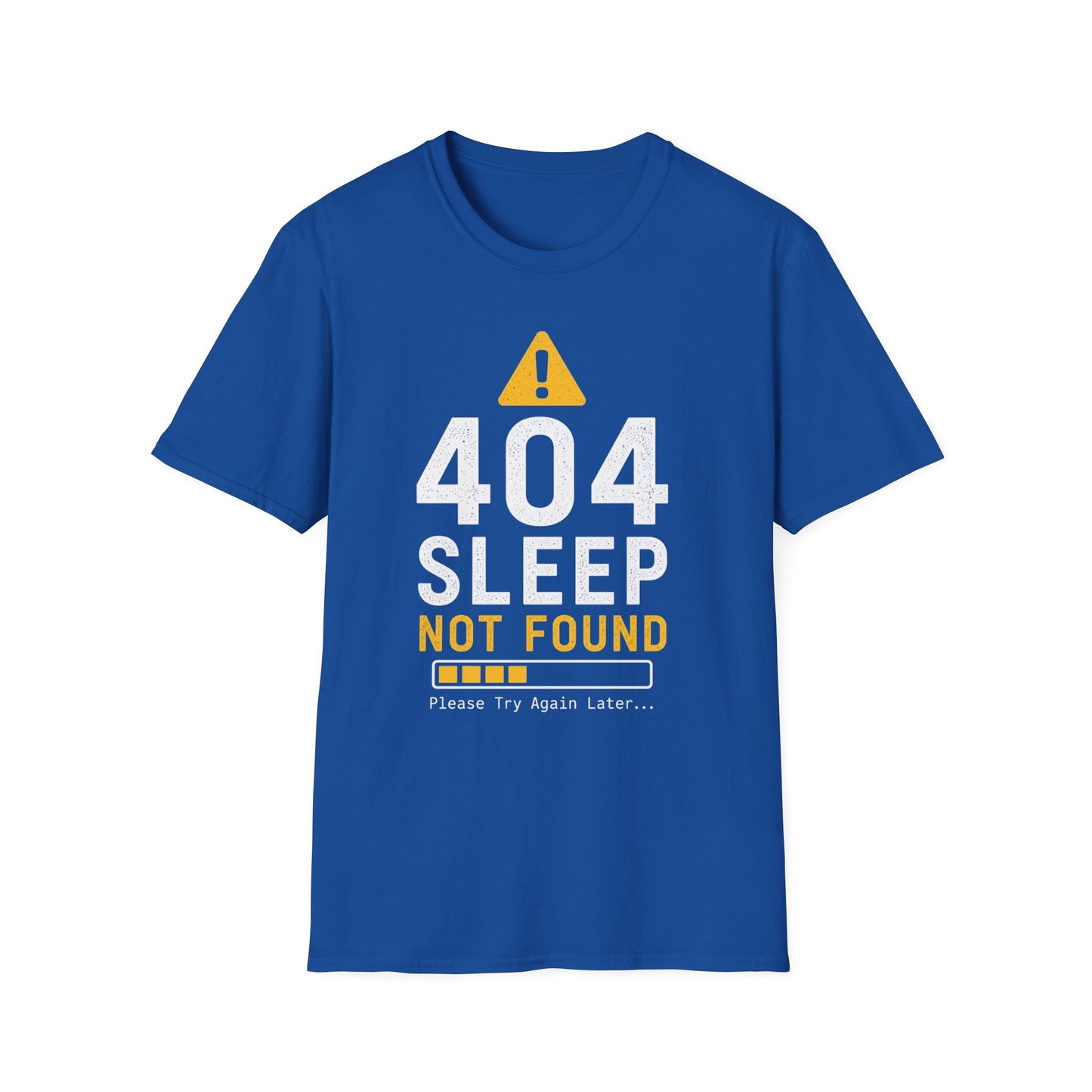404 Sleep Not Found T-Shirt — Funny Insomnia / Night Owl Tech Tee