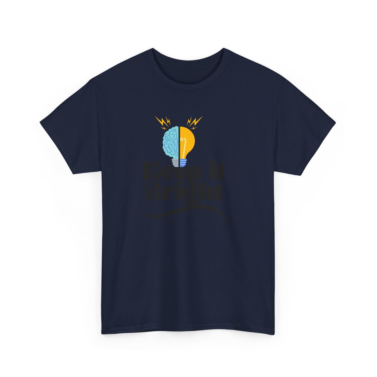 Keep It Bright Graphic Tee — Positive Sun & Moon Retro T-Shirt