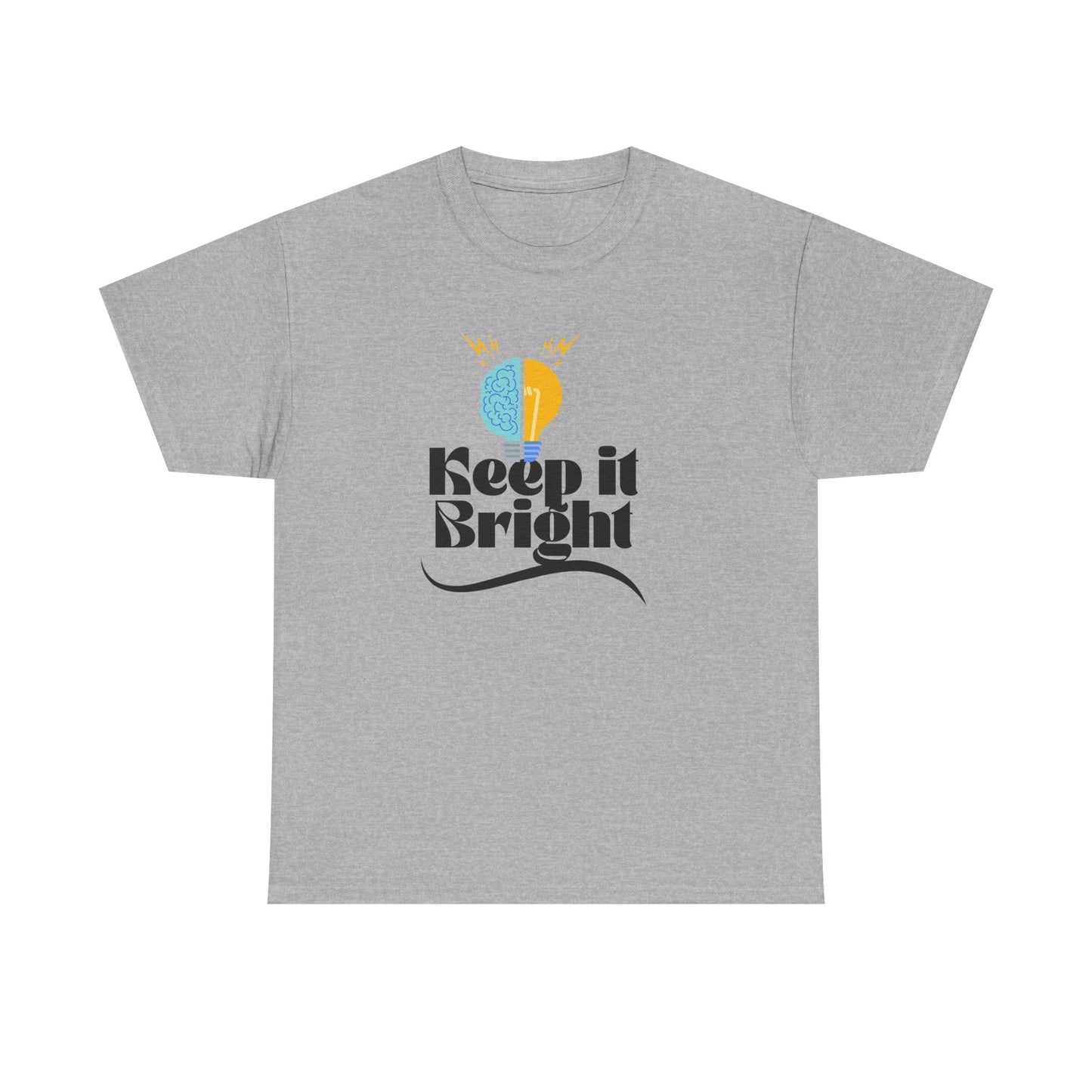 Keep It Bright Graphic Tee — Positive Sun & Moon Retro T-Shirt