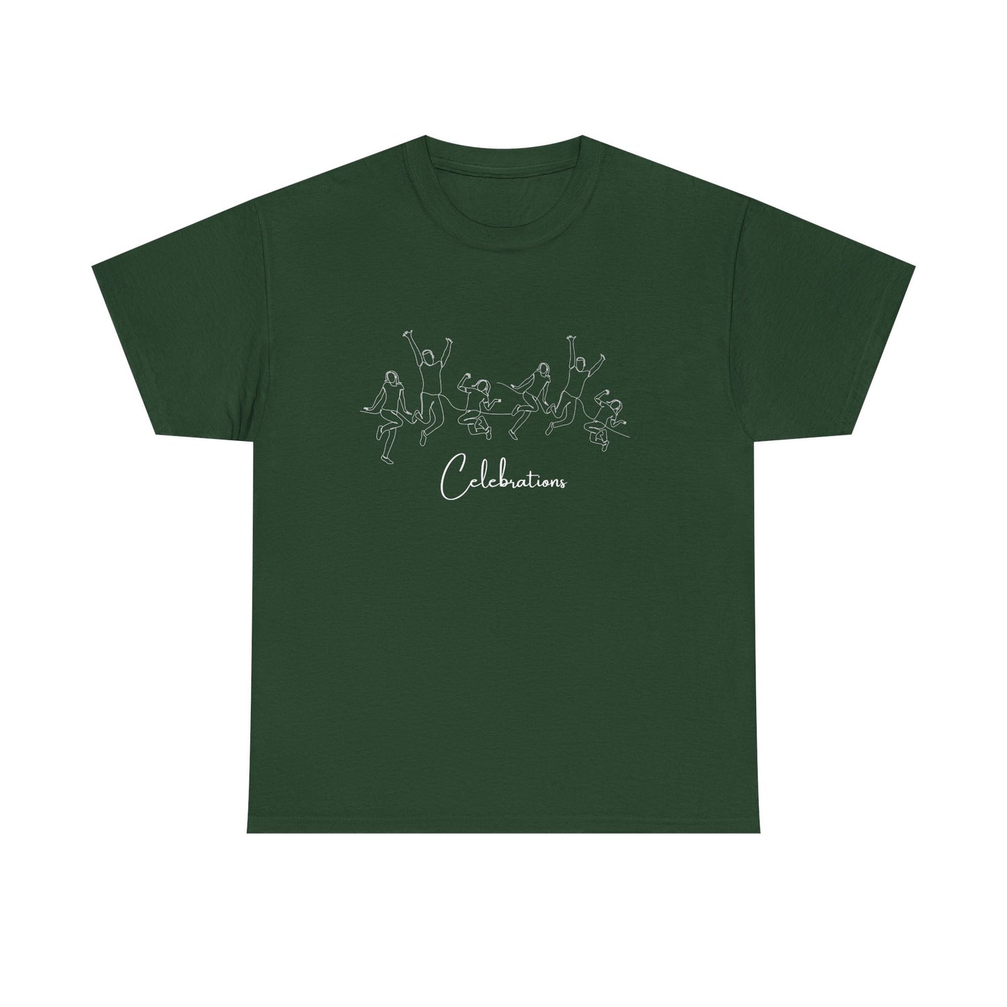 Celebrations T-Shirt — Minimal Confetti Script Tee