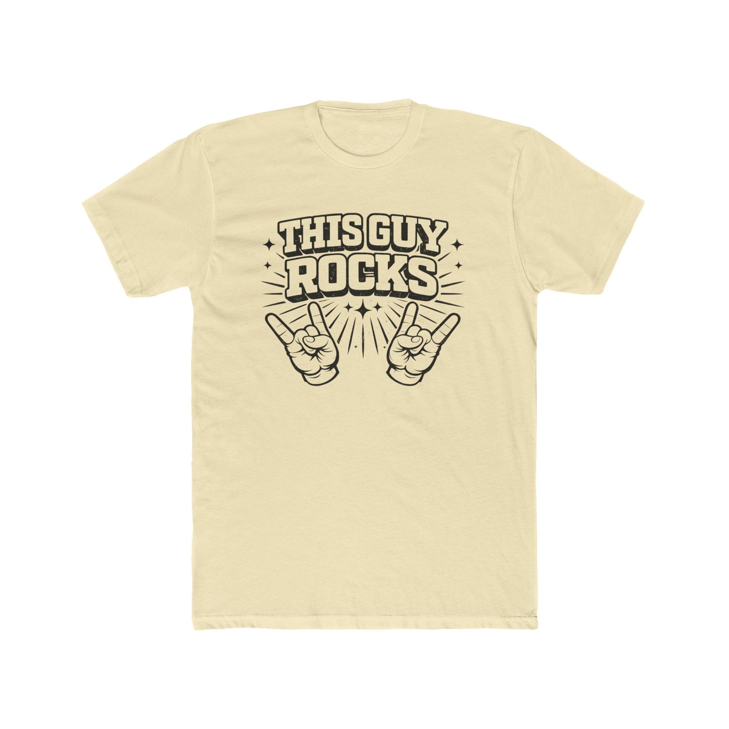 This Guy Rocks T‑Shirt — Retro Rock Hand Sign Tee