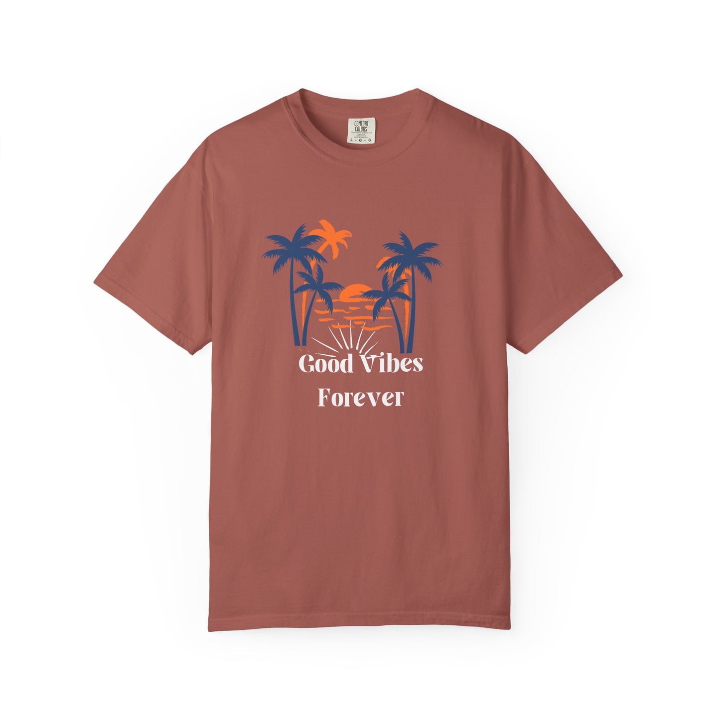 Palm Sunset T-Shirt — Retro Tropical Palm Tree Graphic Tee
