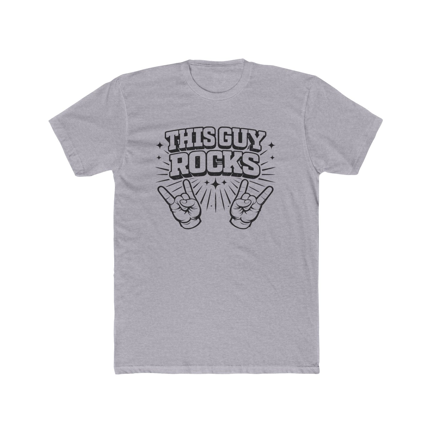This Guy Rocks T‑Shirt — Retro Rock Hand Sign Tee