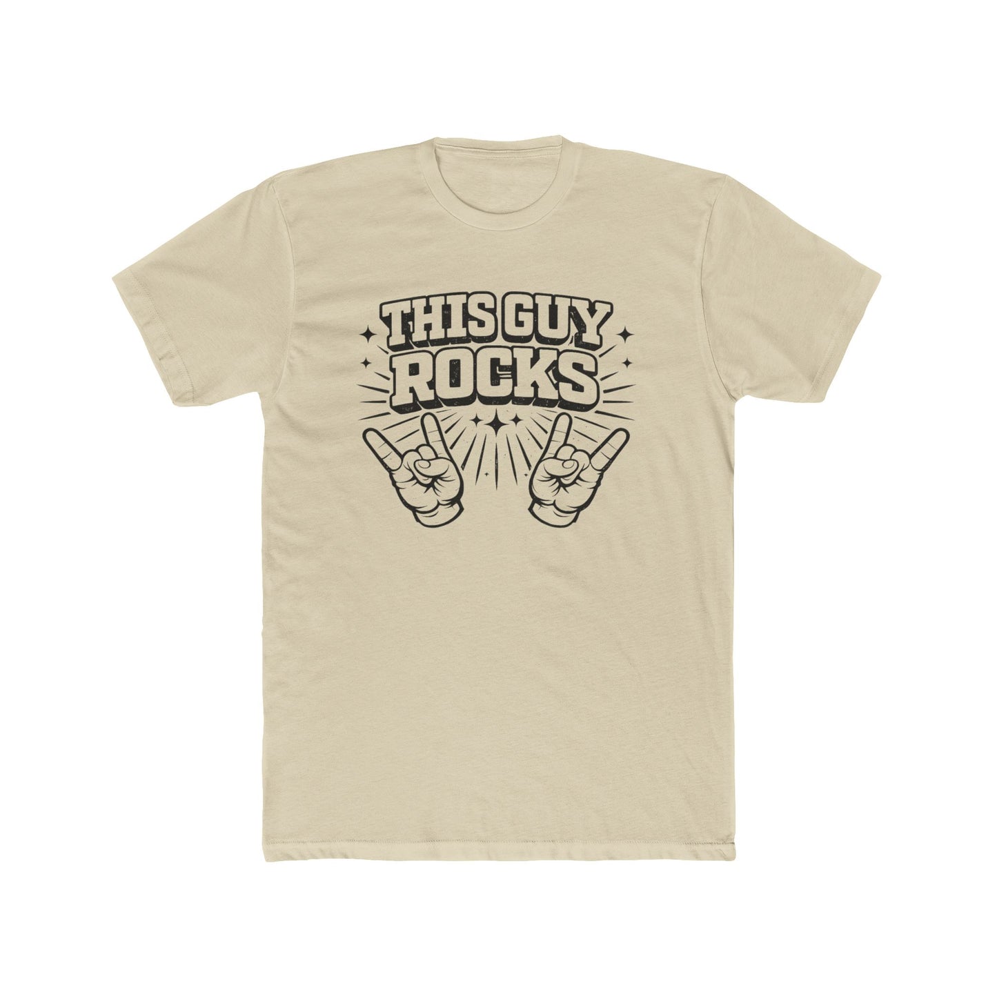 This Guy Rocks T‑Shirt — Retro Rock Hand Sign Tee