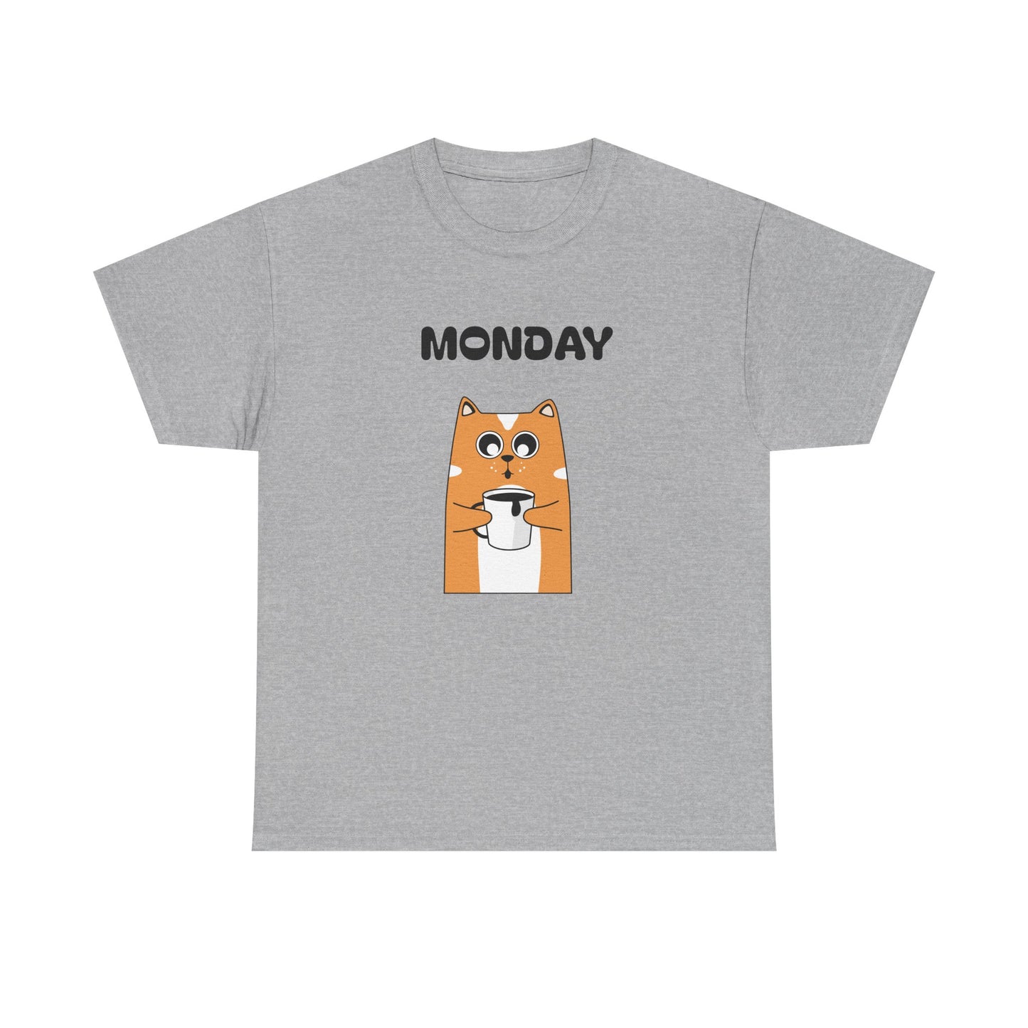 Monday Dog Tee — Cute Shiba Coffee T-Shirt for Pet Lovers