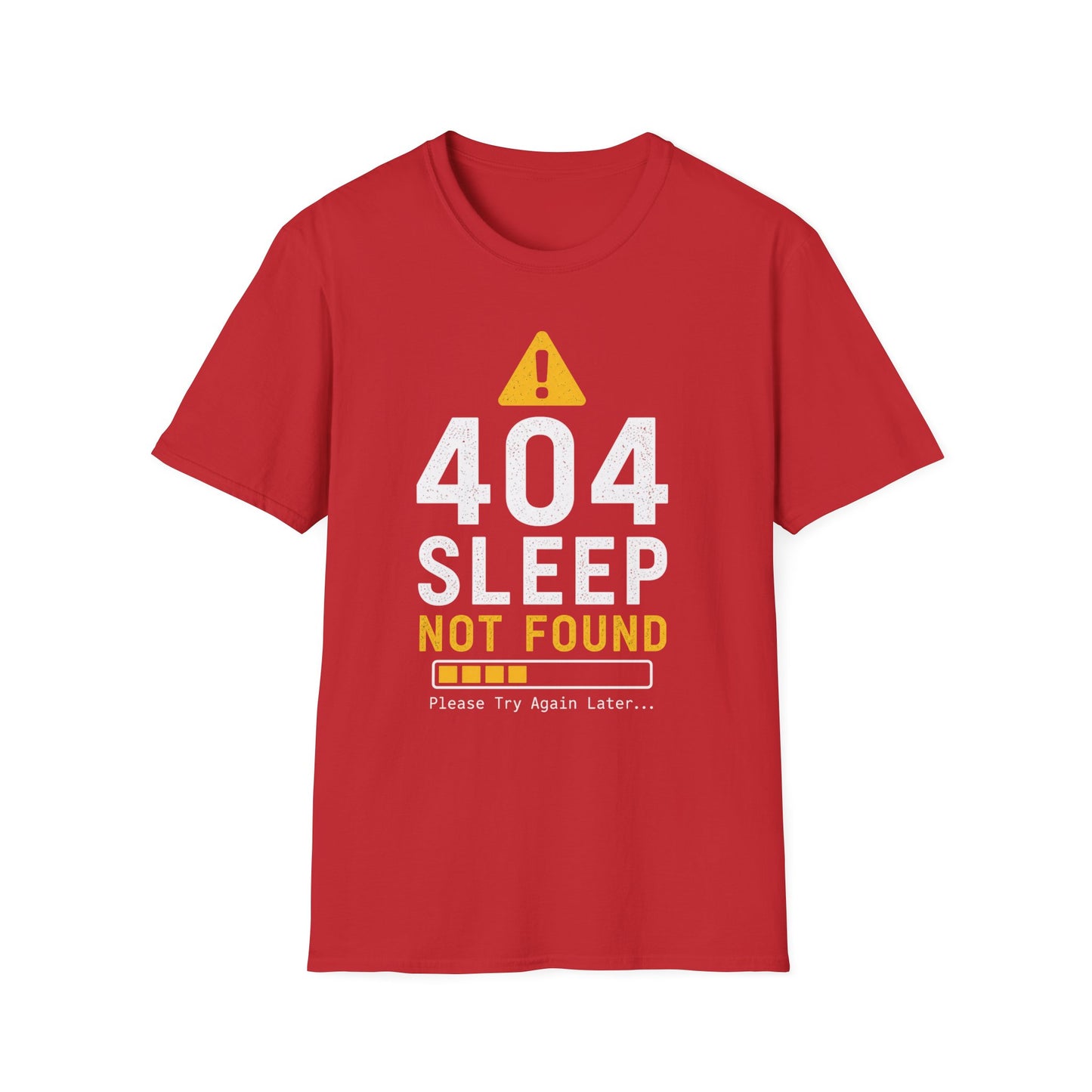 404 Sleep Not Found T-Shirt — Funny Insomnia / Night Owl Tech Tee