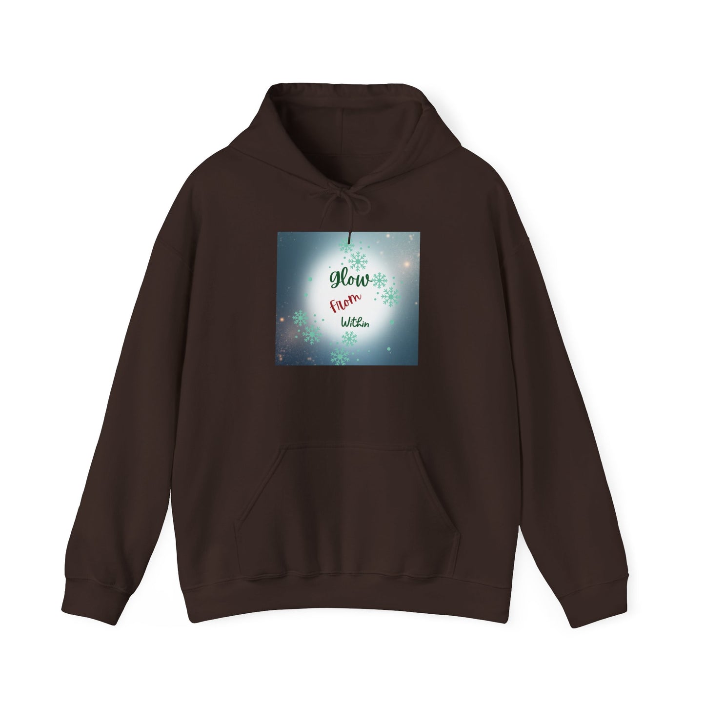 Hoodie — 'Glow From Within' Inspirational Galaxy Graphic Sweatshirt