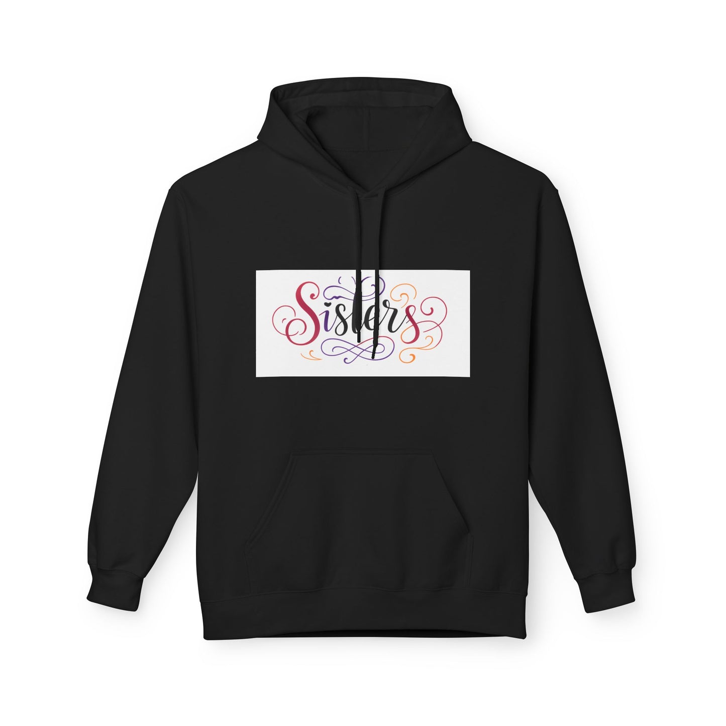 Sisters Colorful Script Hoodie — Cozy Family Gift for Sisters