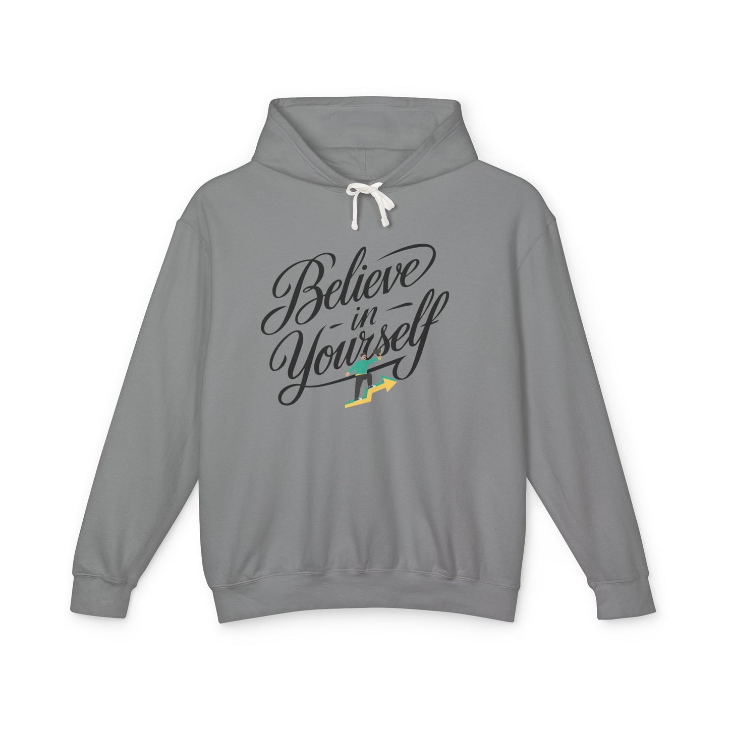 Believe in Yourself Hoodie — Inspirational Script Motivational Pullover