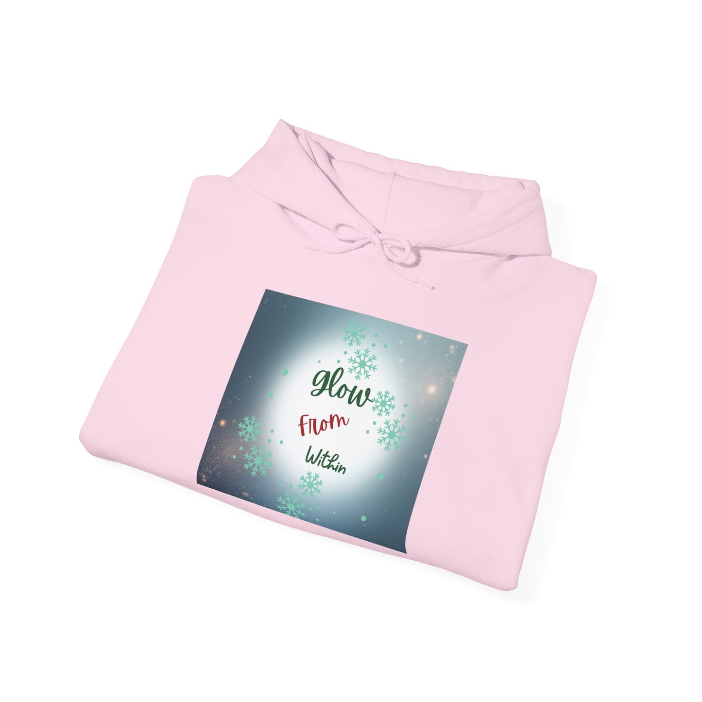 Hoodie — 'Glow From Within' Inspirational Galaxy Graphic Sweatshirt