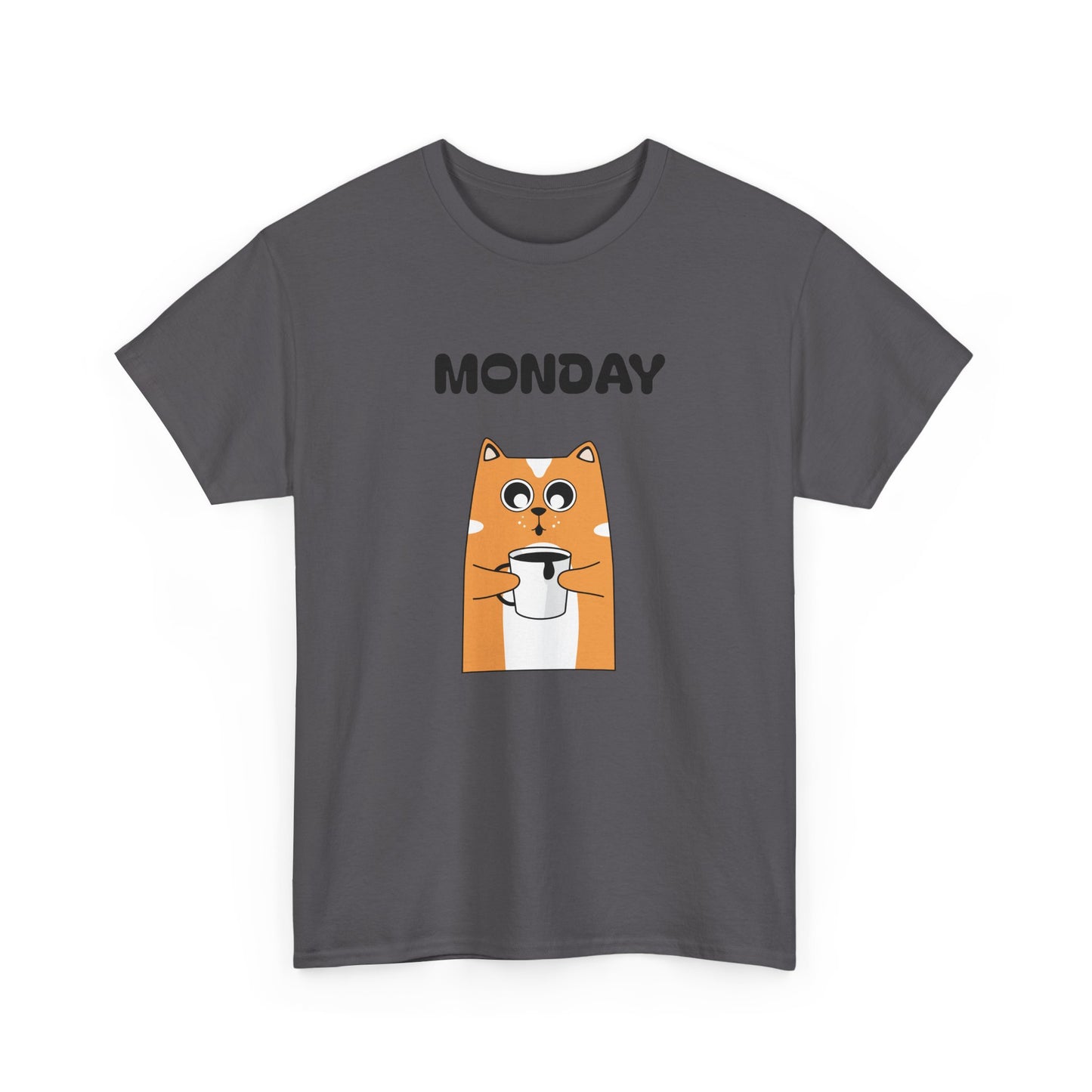 Monday Dog Tee — Cute Shiba Coffee T-Shirt for Pet Lovers