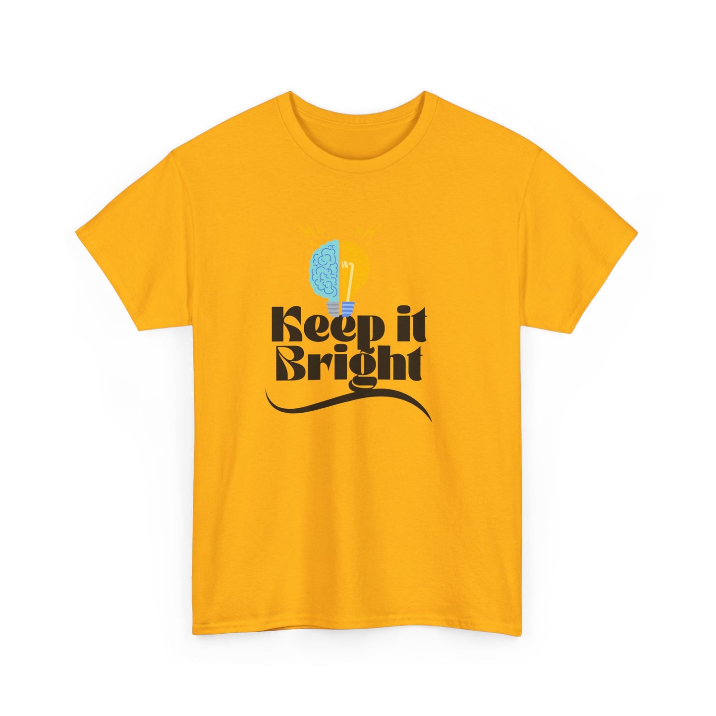 Keep It Bright Graphic Tee — Positive Sun & Moon Retro T-Shirt