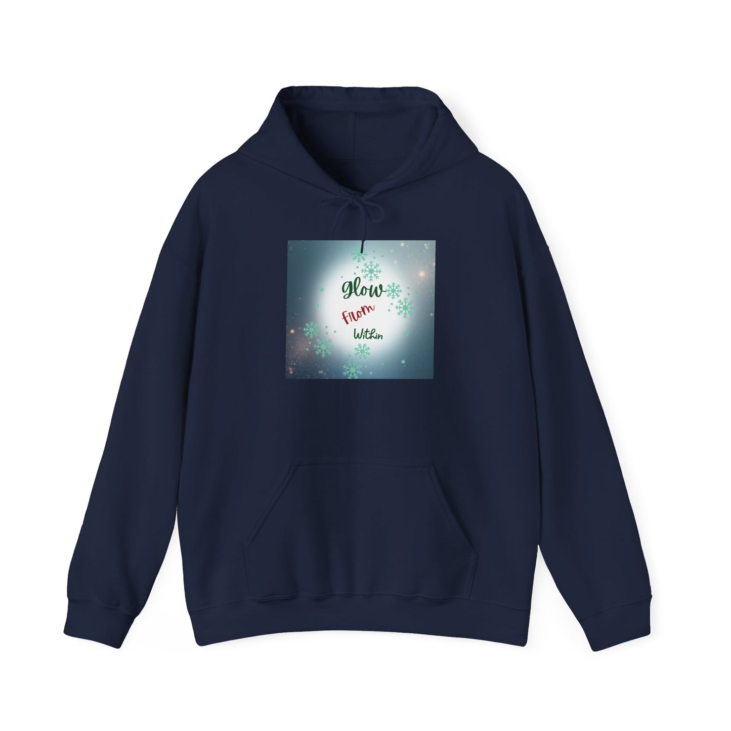 Hoodie — 'Glow From Within' Inspirational Galaxy Graphic Sweatshirt