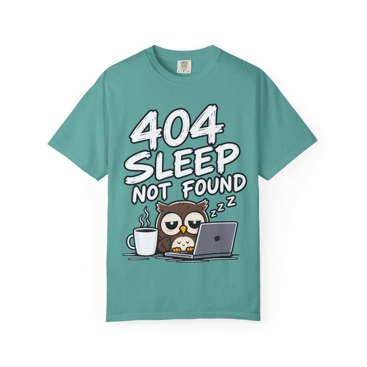 T-Shirt — 404 Sleep Not Found Owl Graphic Tee