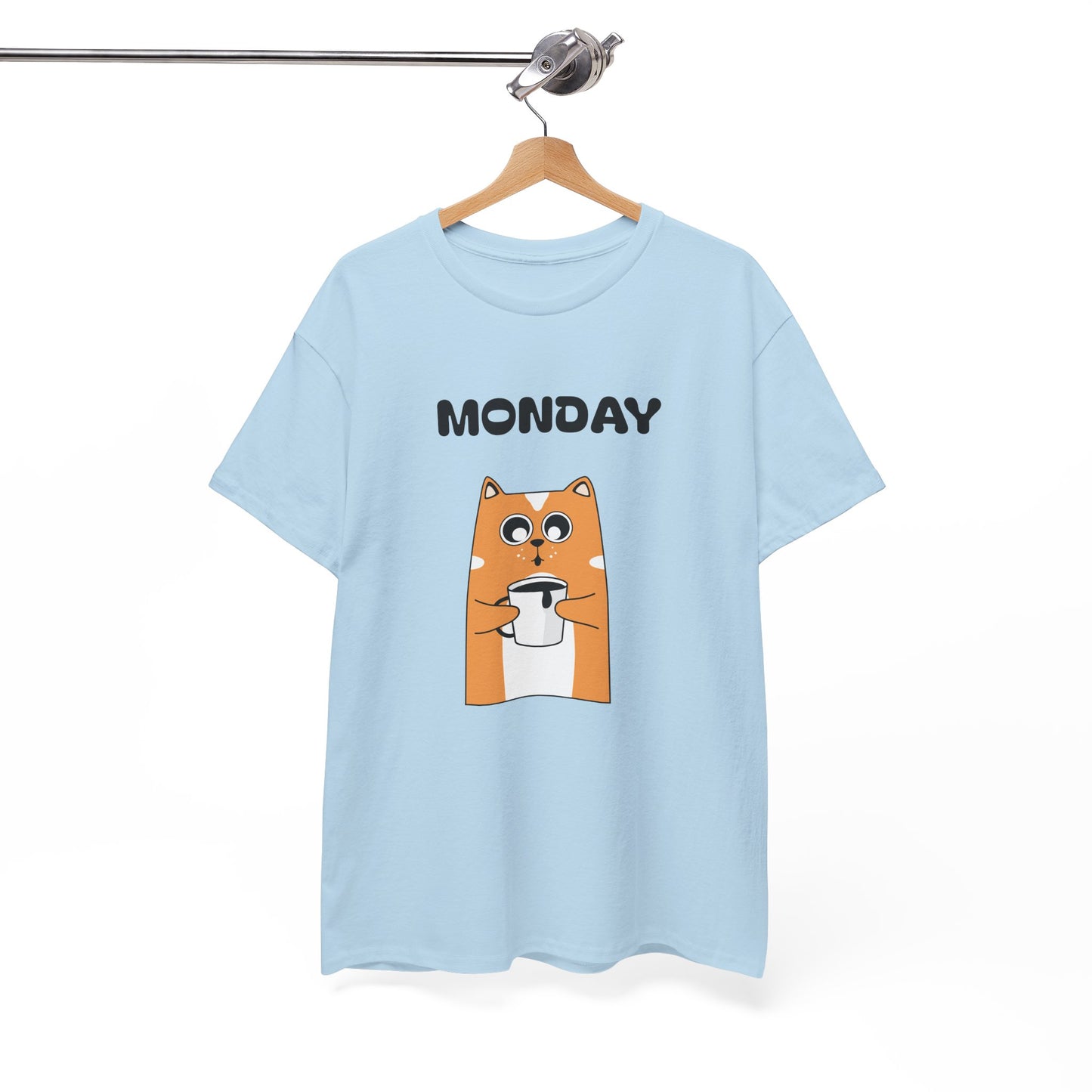 Monday Dog Tee — Cute Shiba Coffee T-Shirt for Pet Lovers