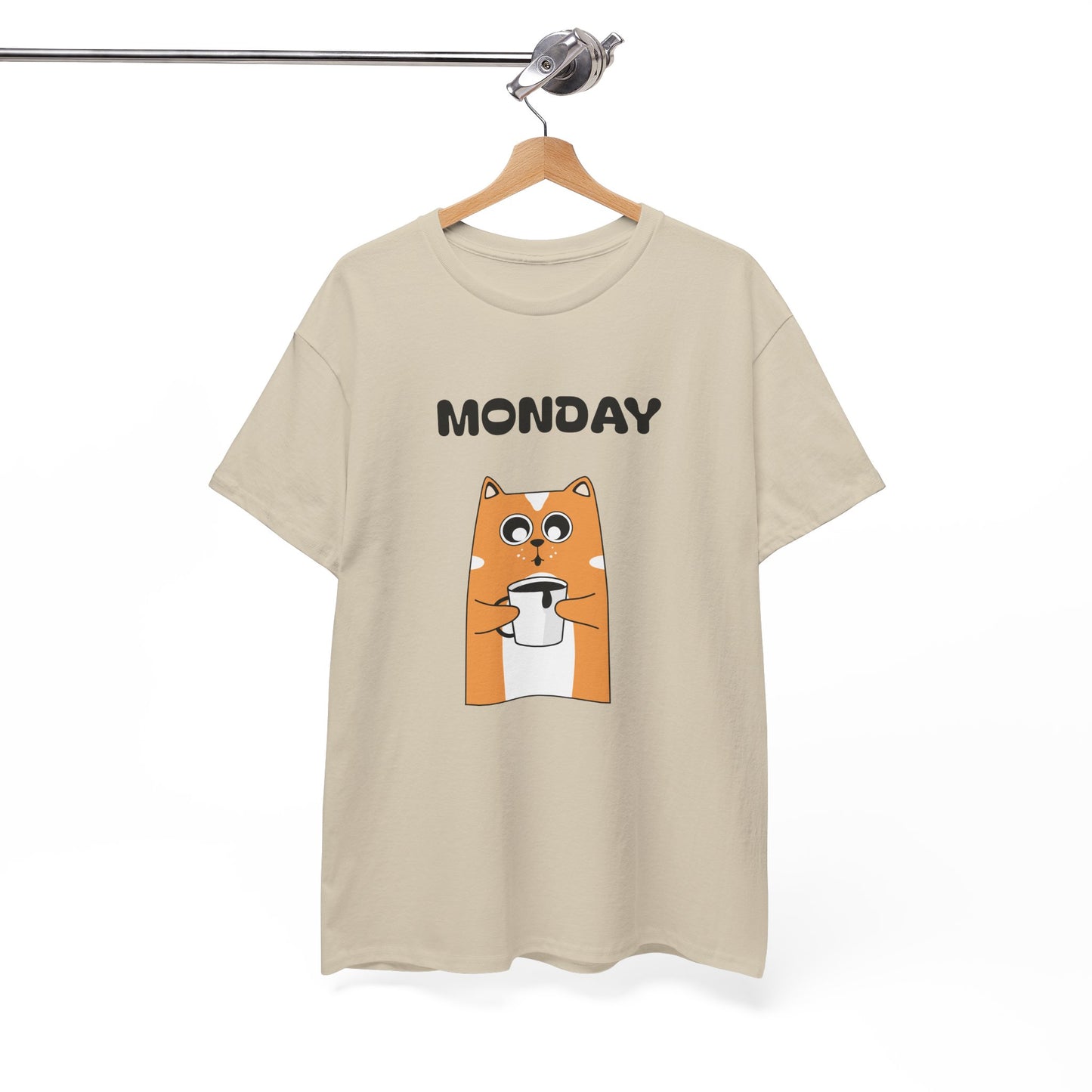 Monday Dog Tee — Cute Shiba Coffee T-Shirt for Pet Lovers