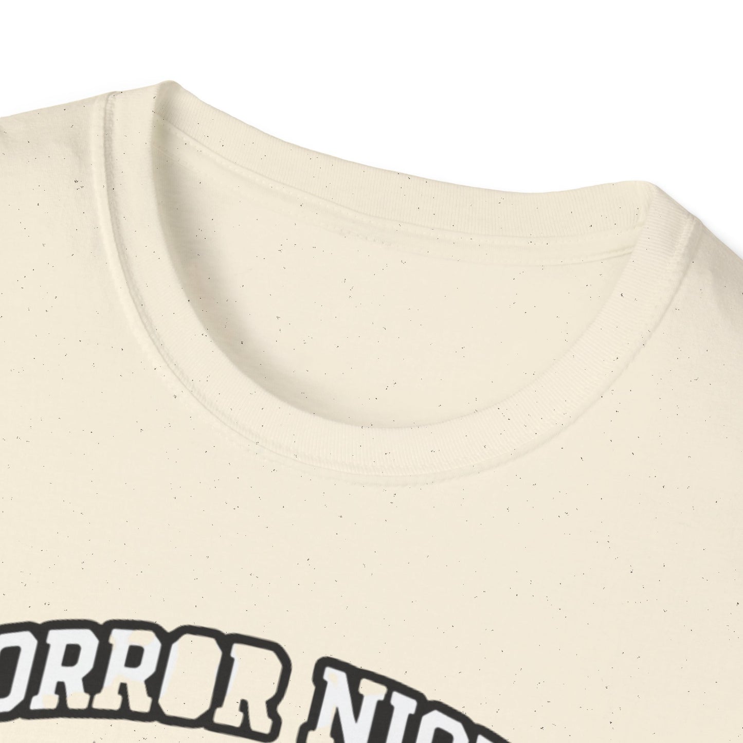 Halloween Ghost Party T-Shirt — "Horror Night Party" Cute Pumpkin & Drinks Tee