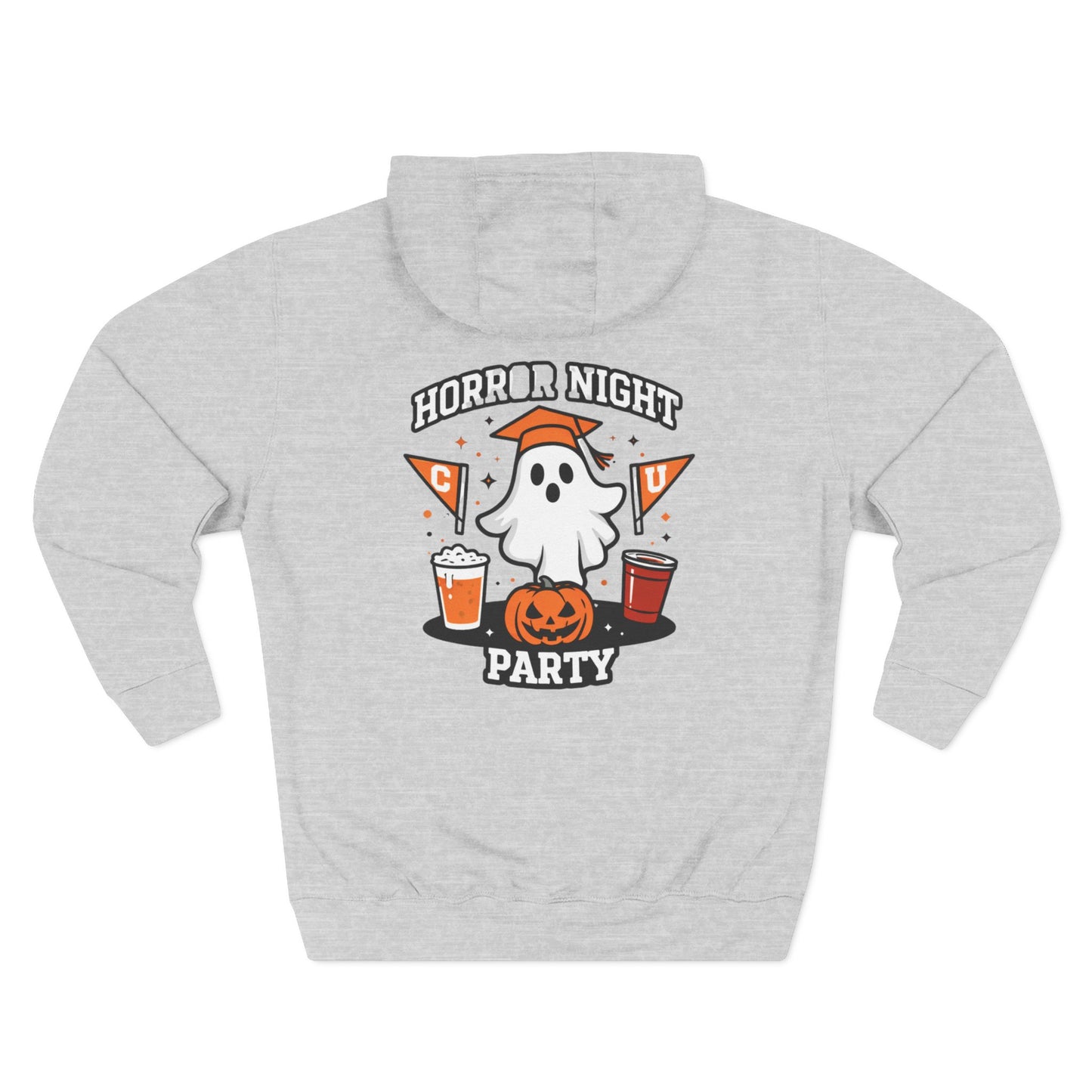 Hoodie — "Horror Night Party" Cute Ghost Halloween Hoodie