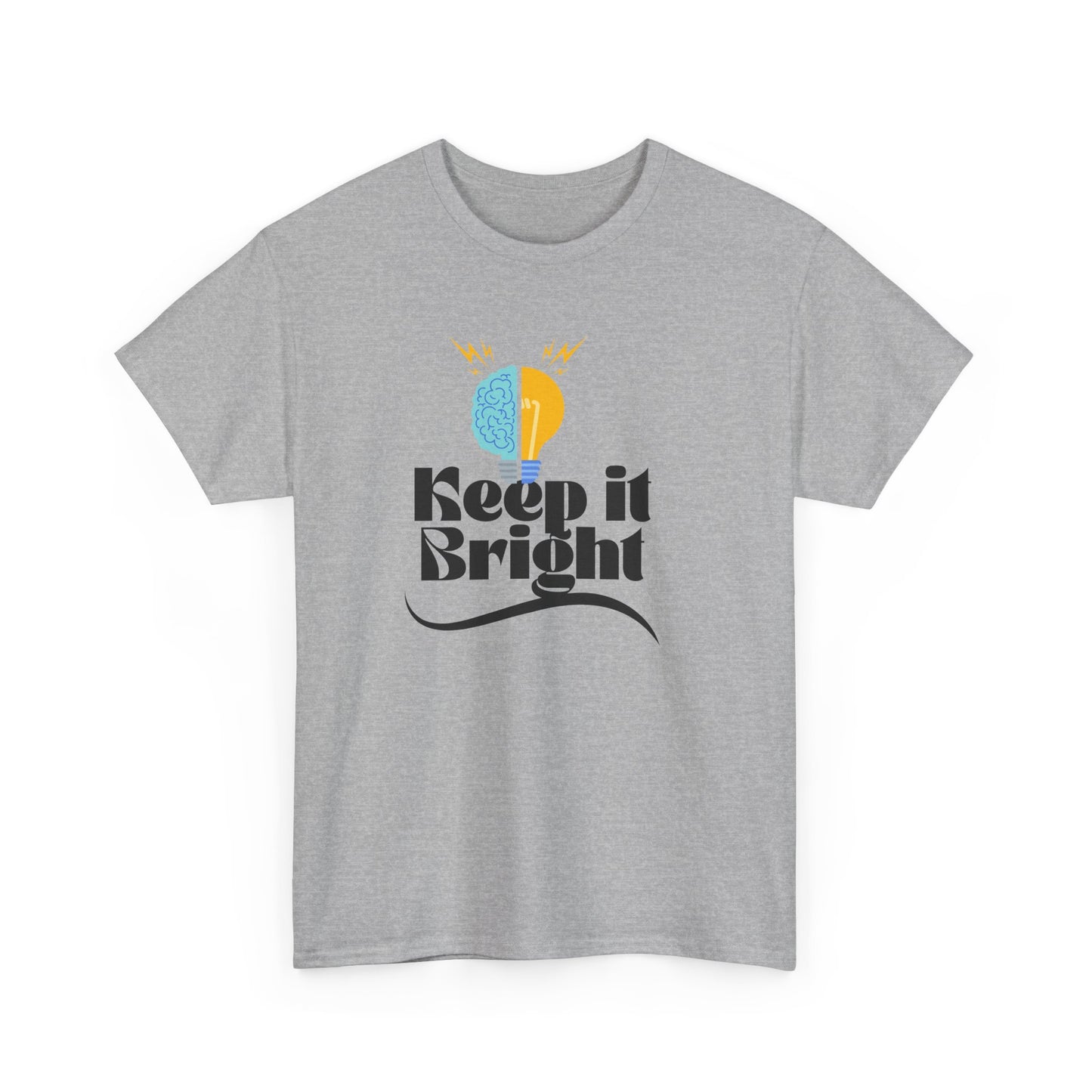 Keep It Bright Graphic Tee — Positive Sun & Moon Retro T-Shirt