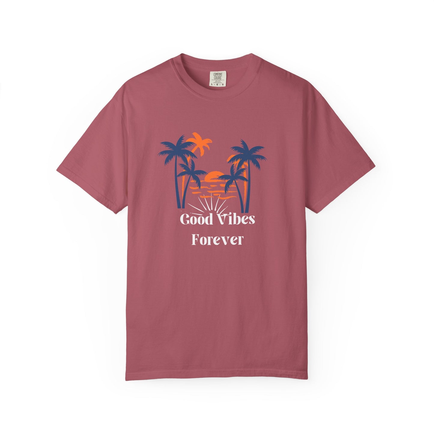 Palm Sunset T-Shirt — Retro Tropical Palm Tree Graphic Tee