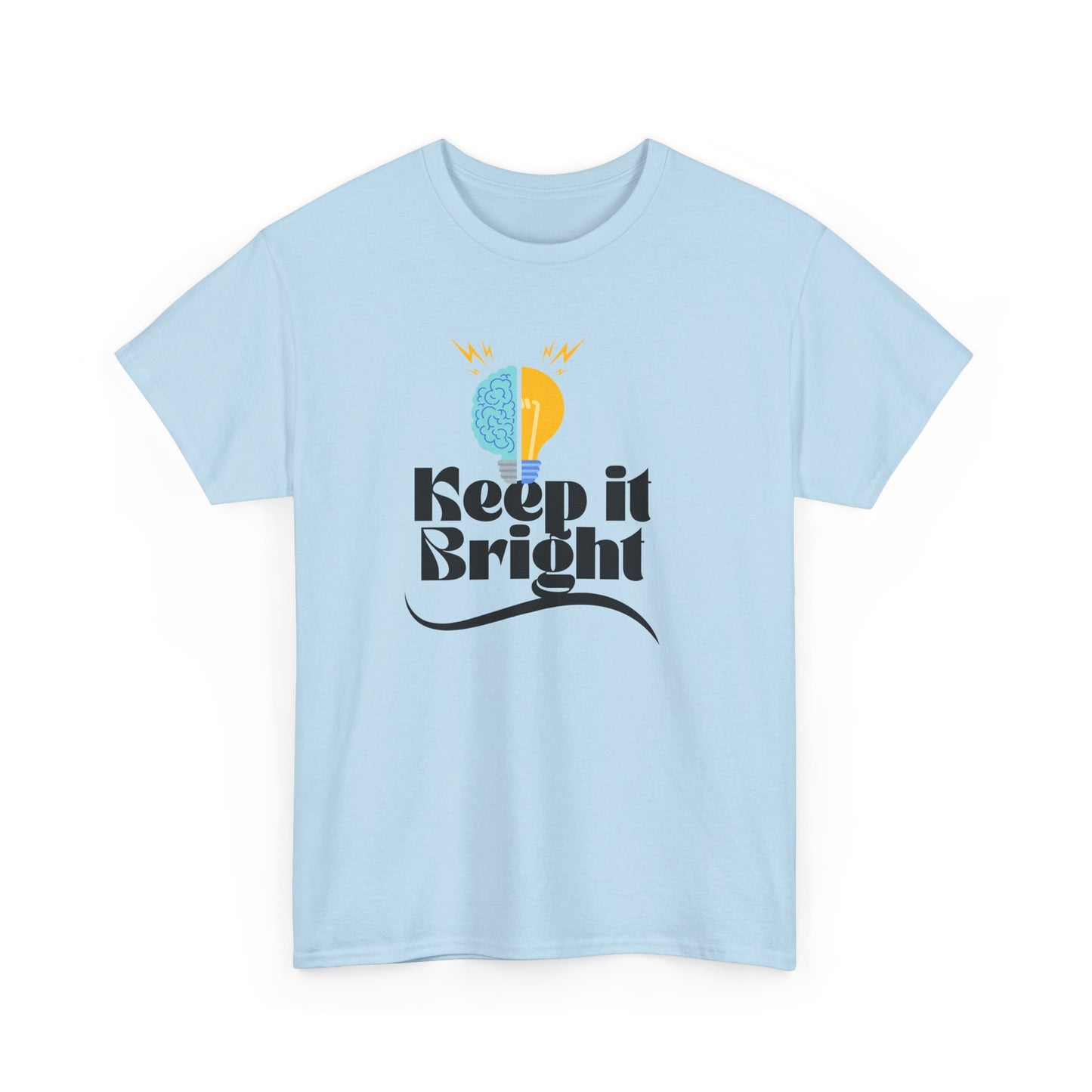 Keep It Bright Graphic Tee — Positive Sun & Moon Retro T-Shirt