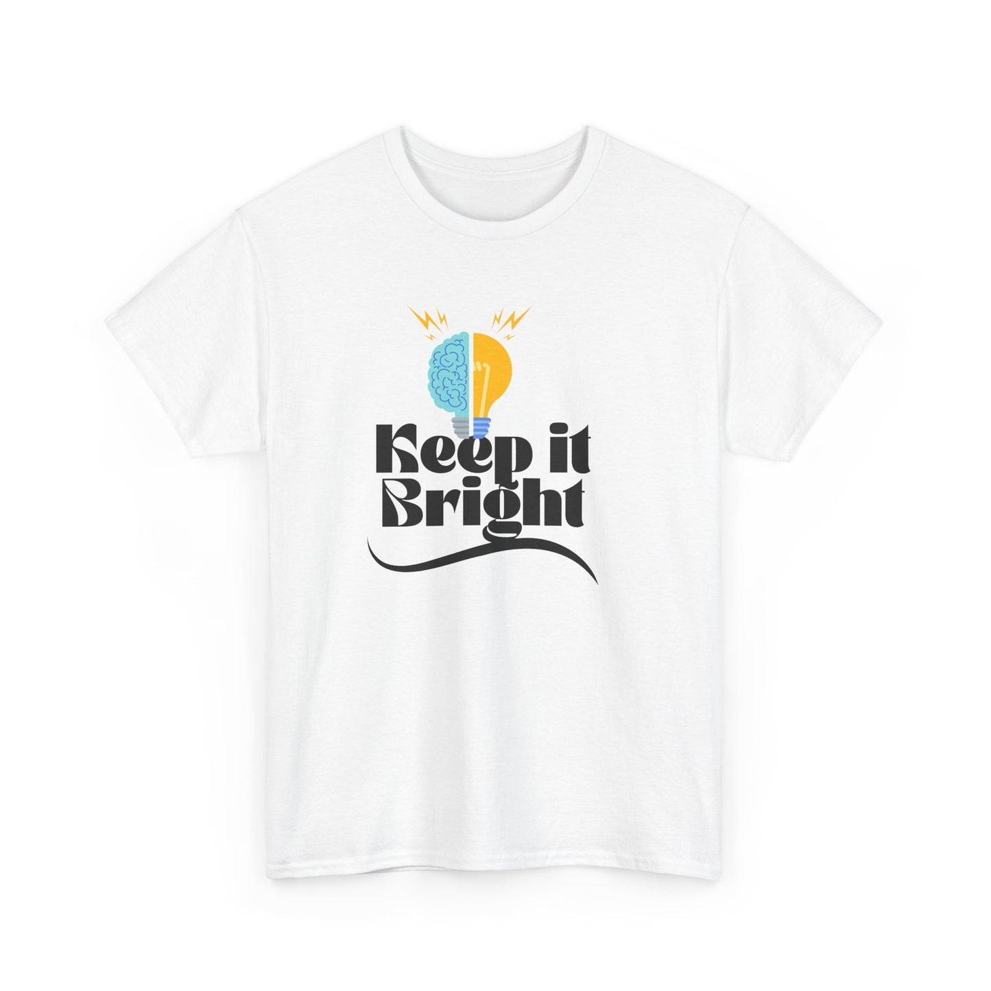 Keep It Bright Graphic Tee — Positive Sun & Moon Retro T-Shirt