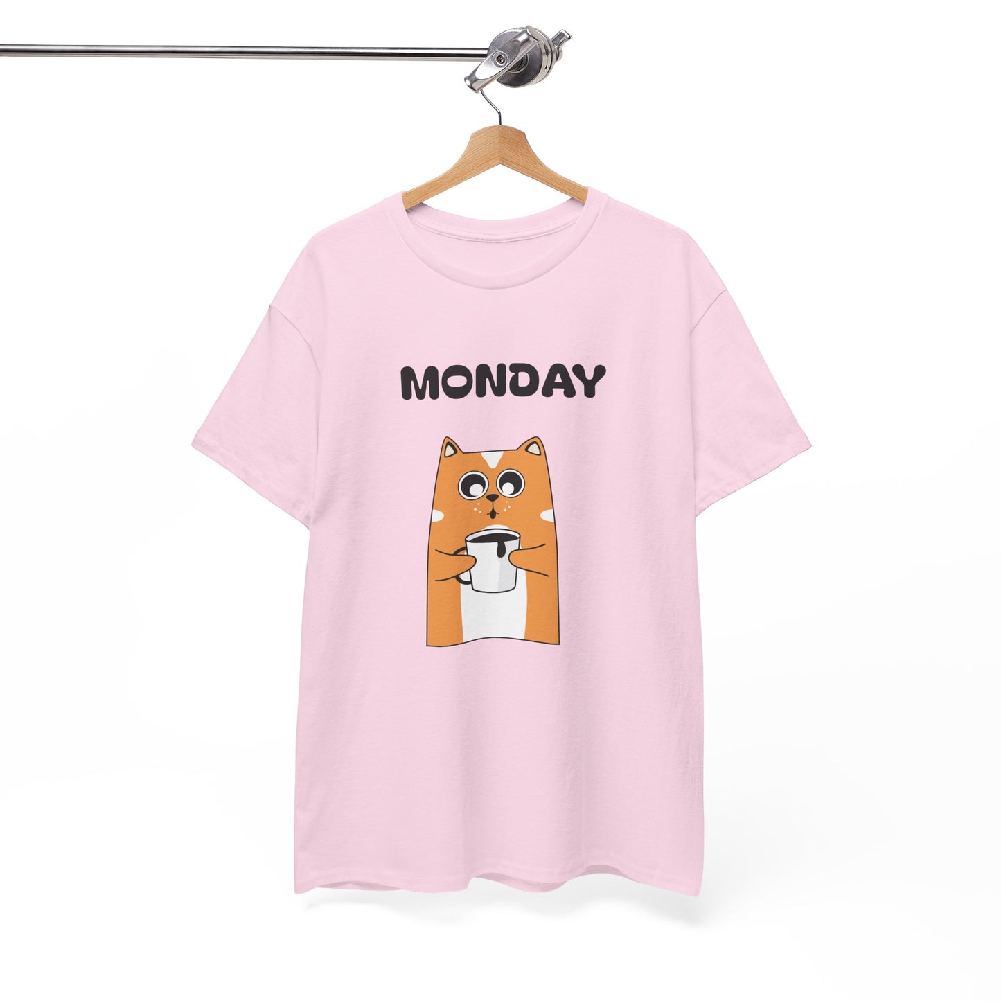 Monday Dog Tee — Cute Shiba Coffee T-Shirt for Pet Lovers