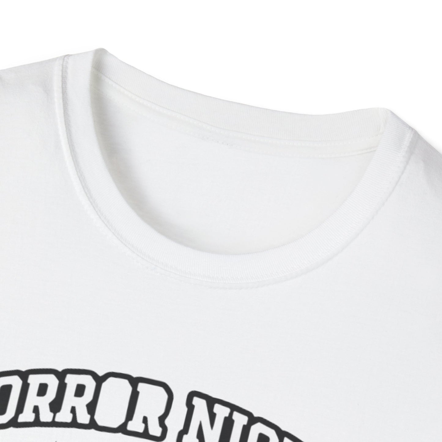 Halloween Ghost Party T-Shirt — "Horror Night Party" Cute Pumpkin & Drinks Tee